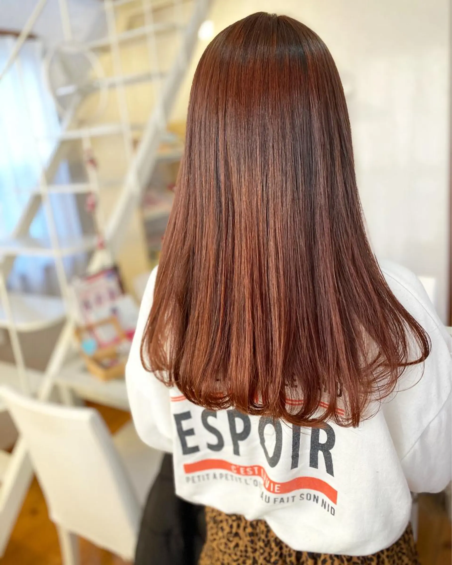 ロング カラー カット ヘアカラー トリートメント 荒木 ひろかのヘアスタイル