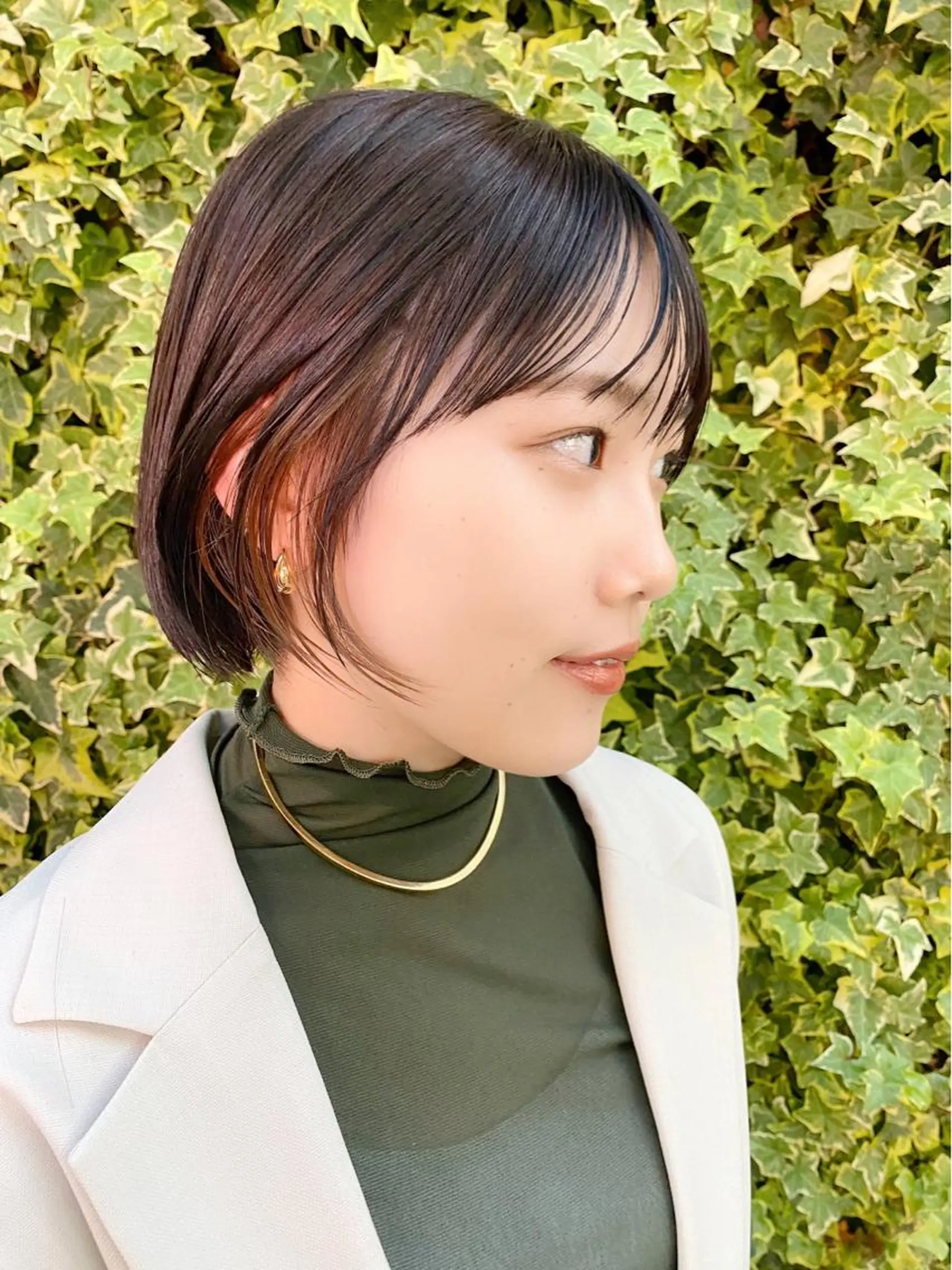 ショート カラー レイヤーカットのプロ 大人ヘア宮森貴志のヘアスタイル