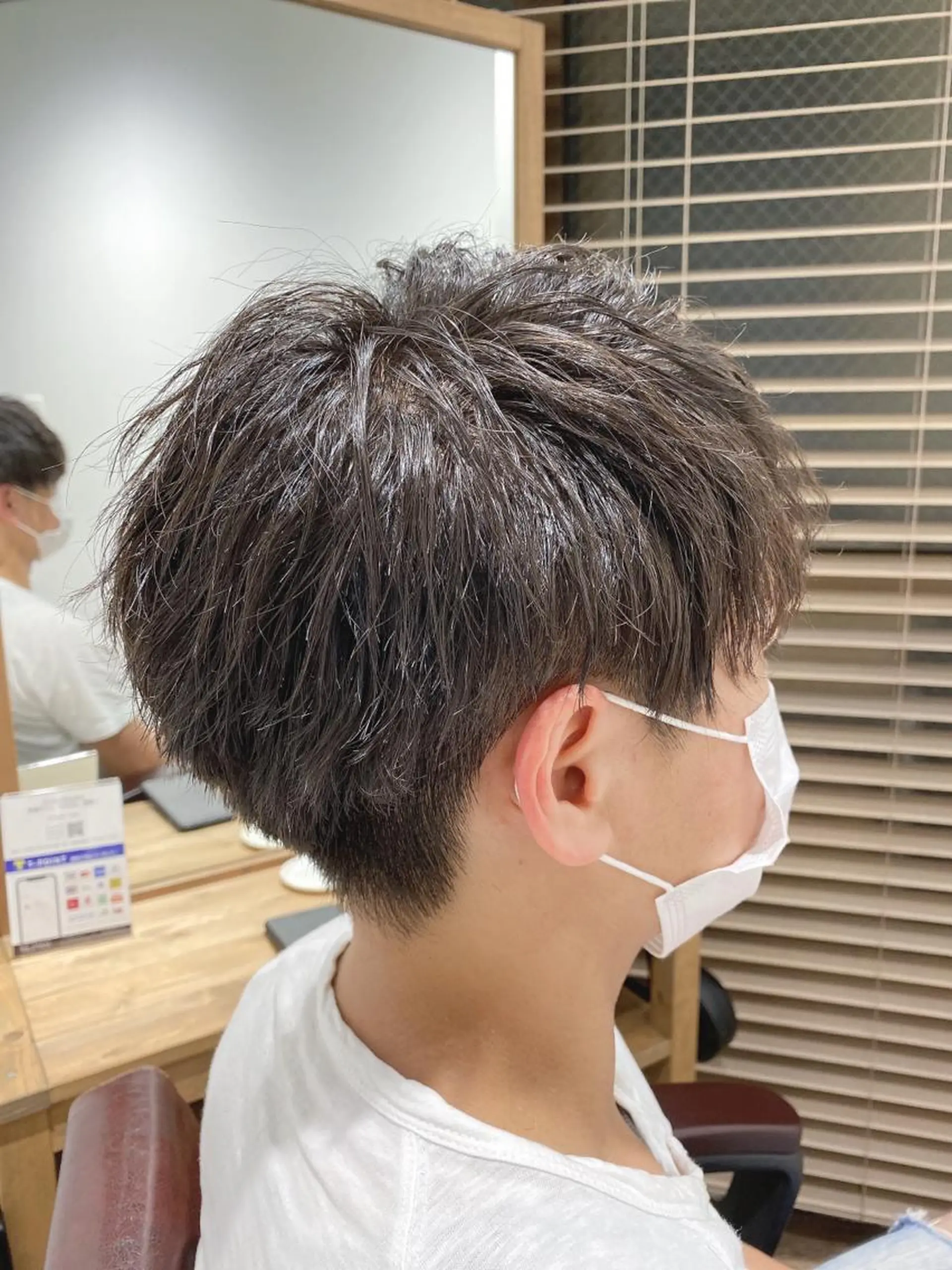 メンズ カット パーマ ハイライト⭐️上野 高広のヘアスタイル