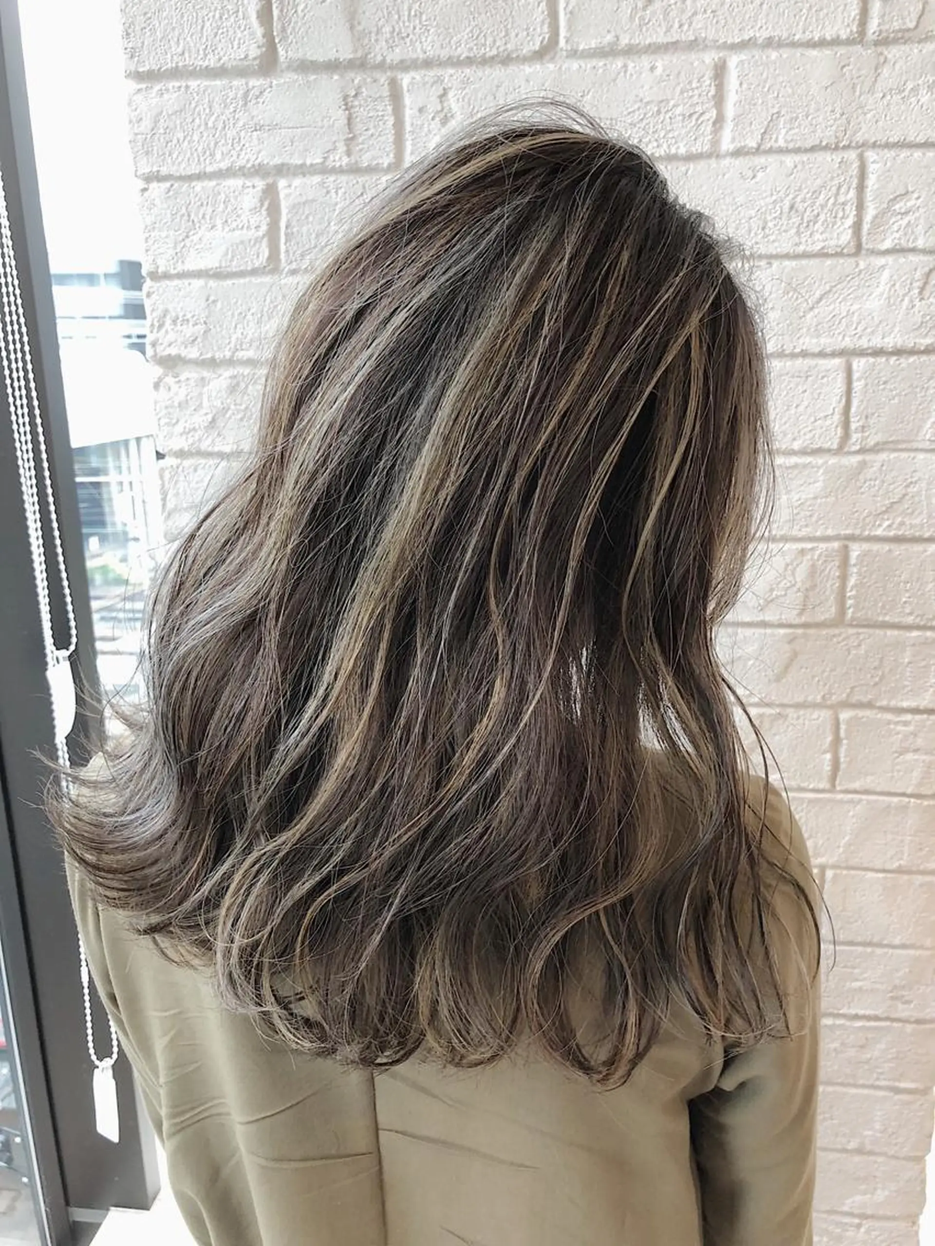 セミロング カラー ハイライトカラー ハイライト ノンダメージ髪質改善 カラー💎/KURAのヘアスタイル