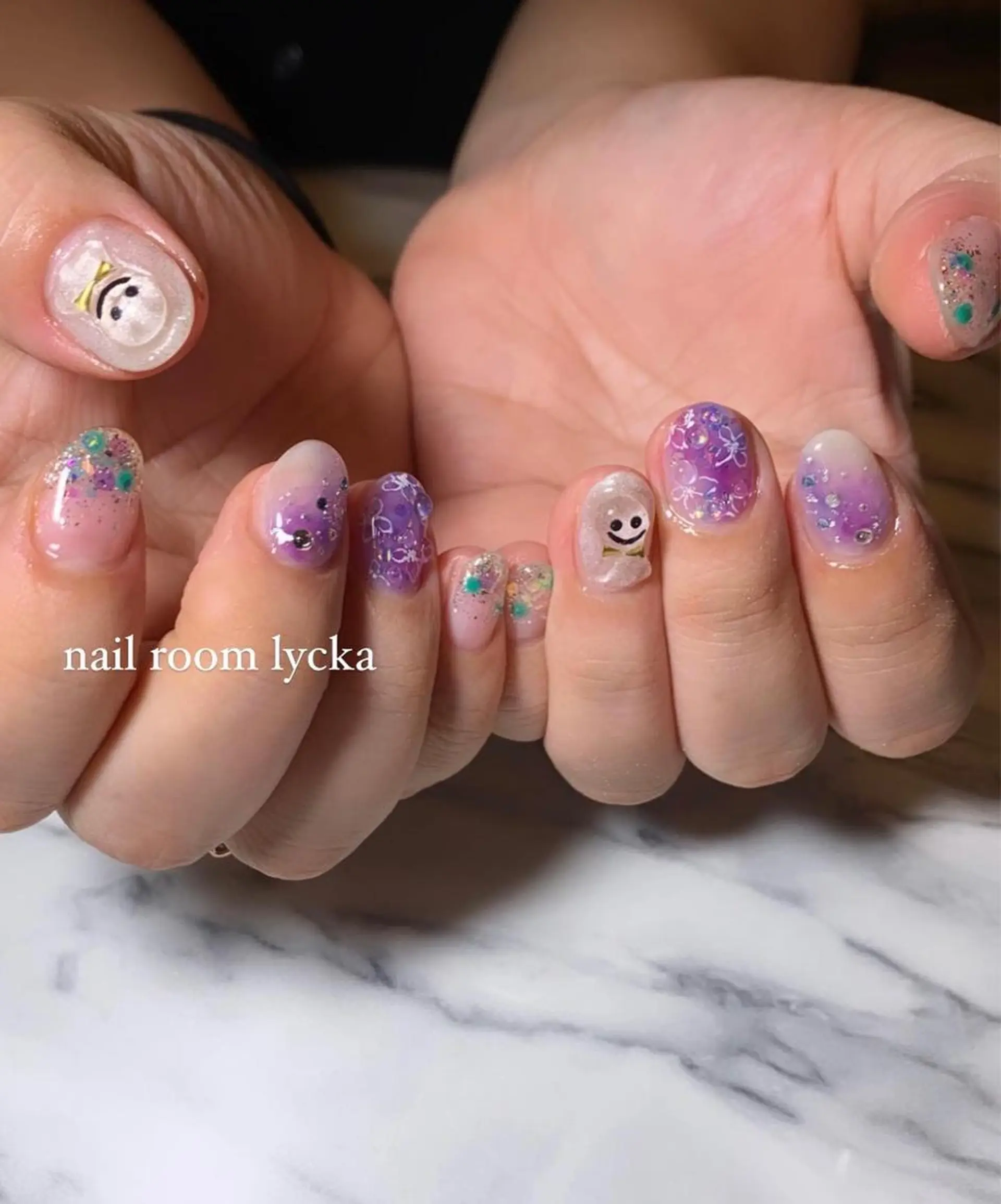 ネイル ﾈｲﾙﾙｰﾑﾘｯｶ 𝐦𝐚𝐲𝐮のネイルデザイン