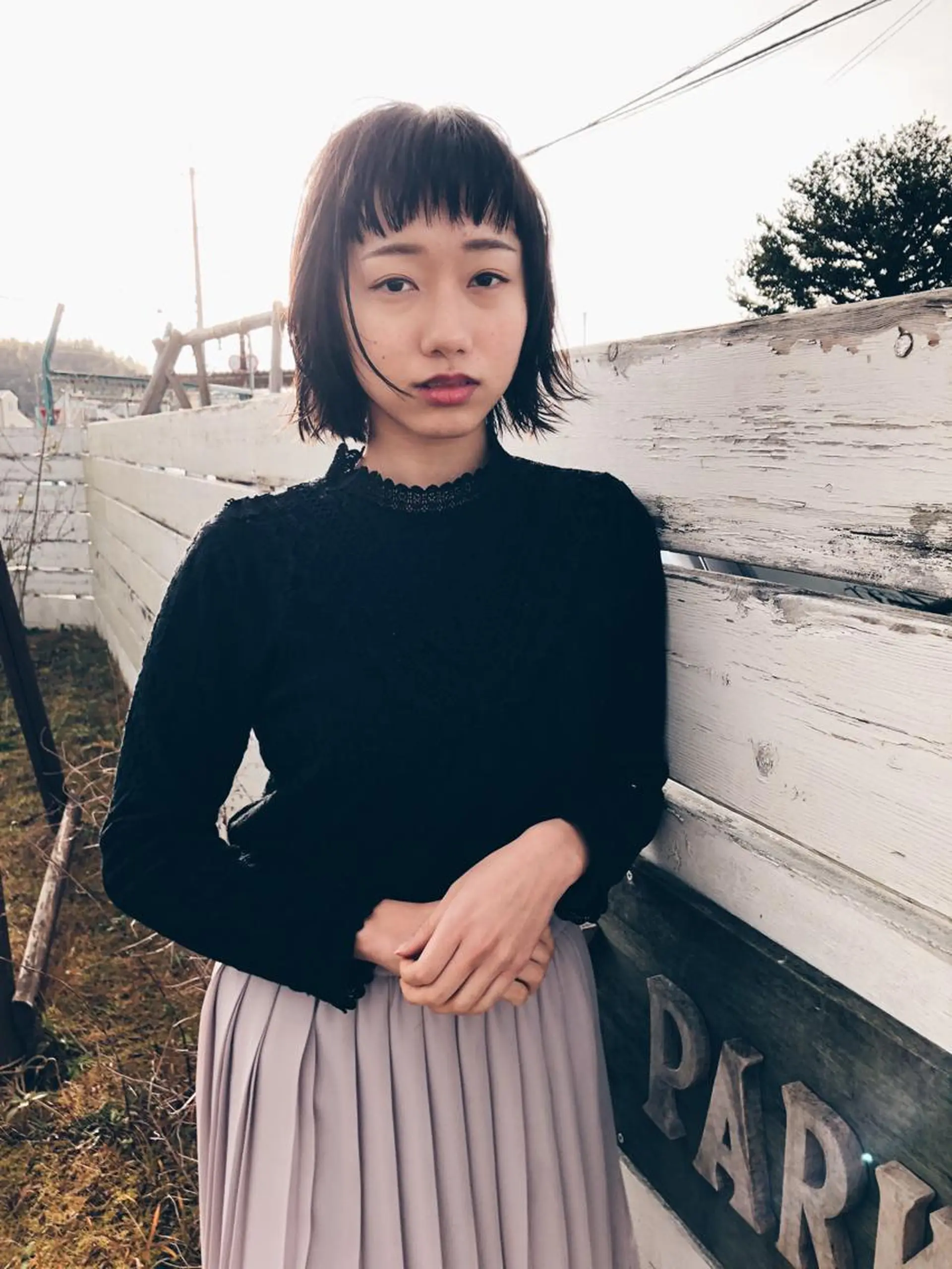 ミディアム カット ヘアカラー 福村 拓也のヘアスタイル