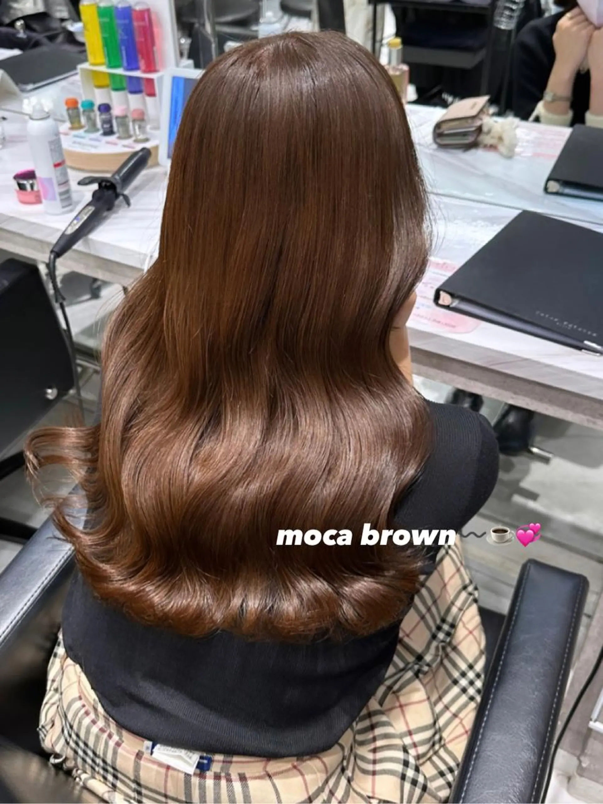 ロング カラー パーマ ヘアアレンジ メンズ キッズ ネイル マツエク・マツパ アイブロウ 🎀韓国レイヤー YURINA🎀のヘアスタイル