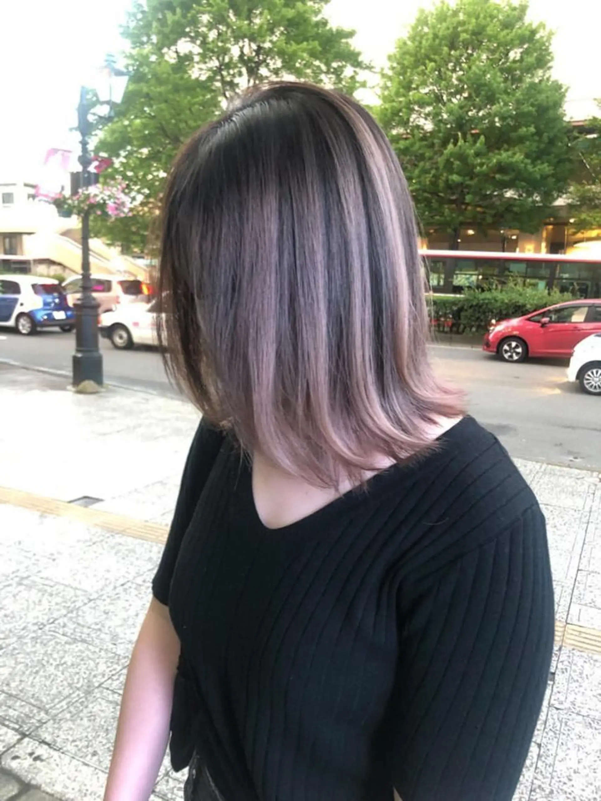 ミディアム カット ヘアカラー トリートメント さいとう つかさのヘアスタイル