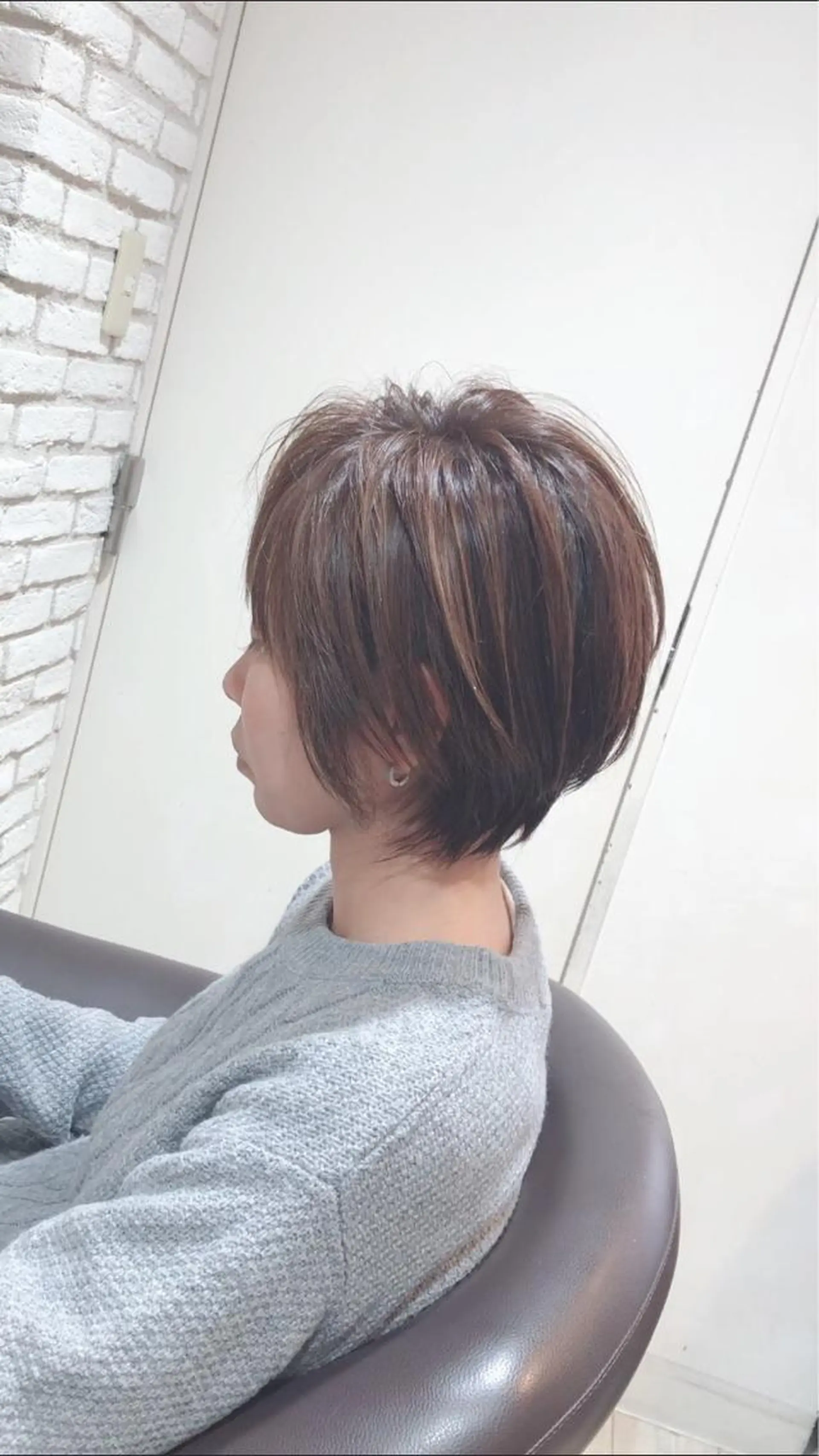 ショート カラー ハイライトカラー ハイライト ショートヘア 🎖大人ショート🎖 河越守のヘアスタイル