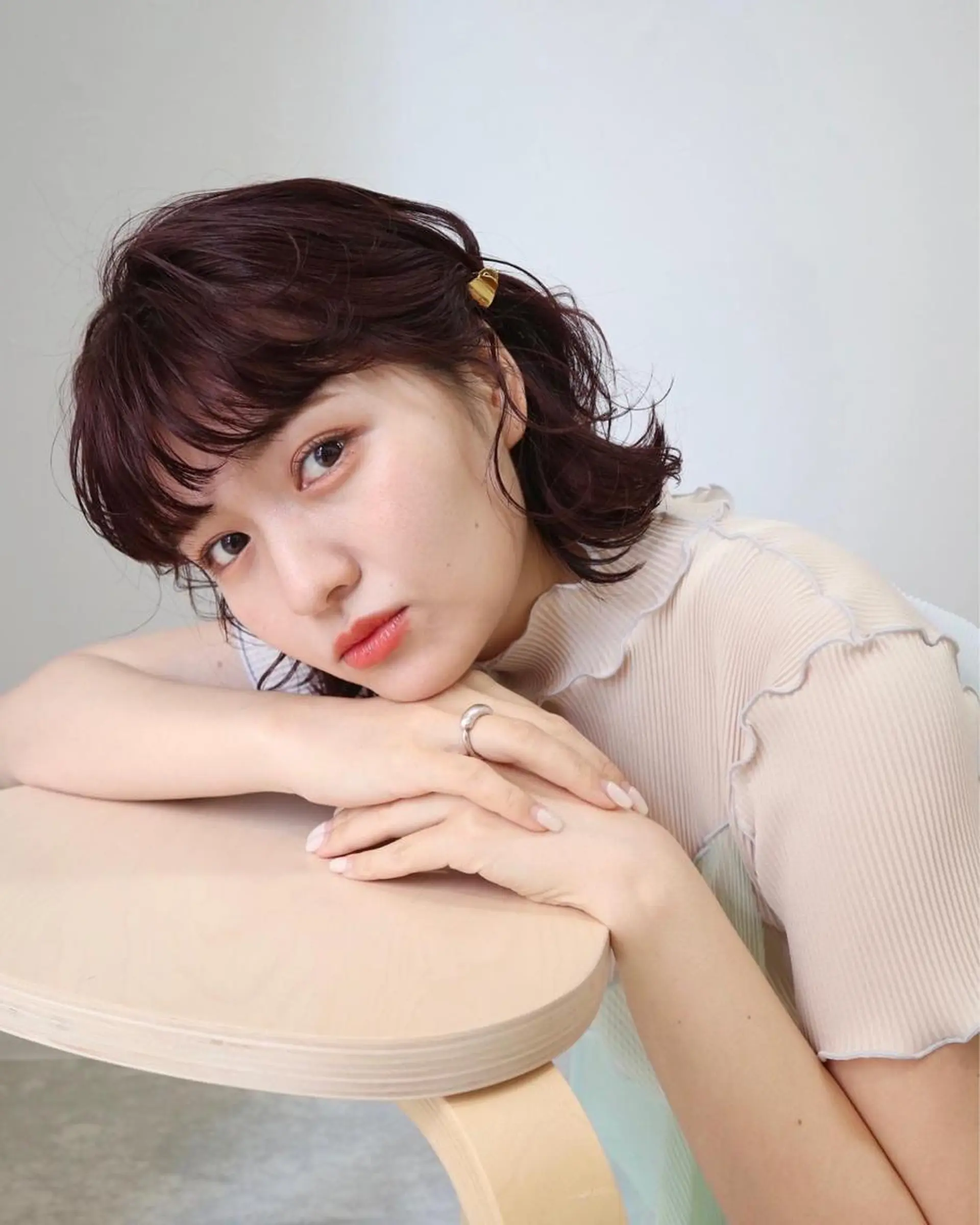 ショート カラー 谷町/Le'a /竹原しおなのヘアスタイル