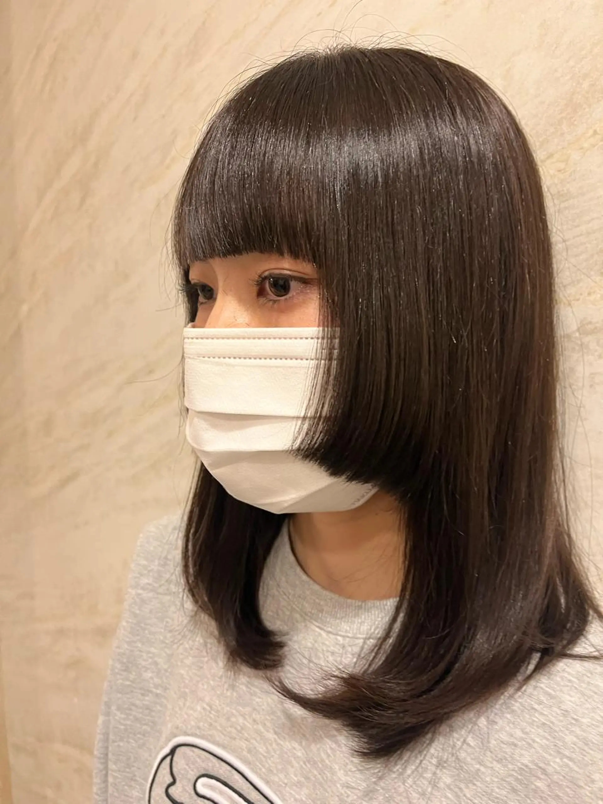 ミディアム 北野 未優香のヘアスタイル