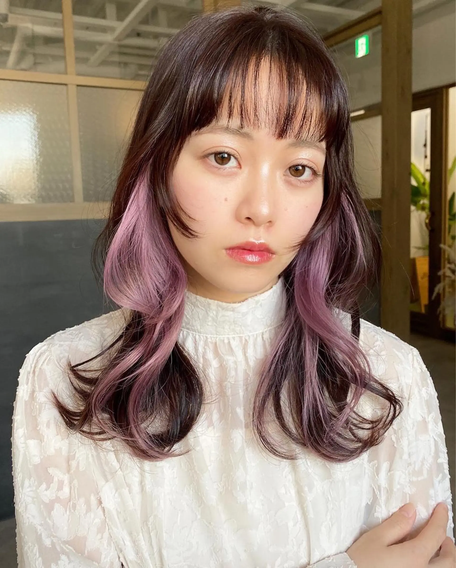 セミロング カラー ヘアアレンジ ひなの .のその他イメージ