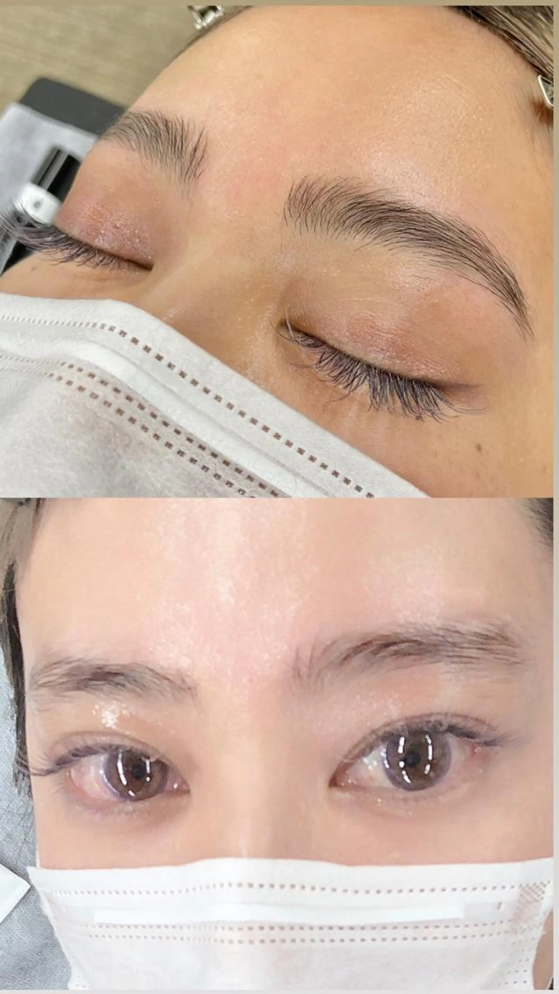 アイブロウ ハリウッドブロウリフト Hug me eyelashのマツエク・マツパデザイン