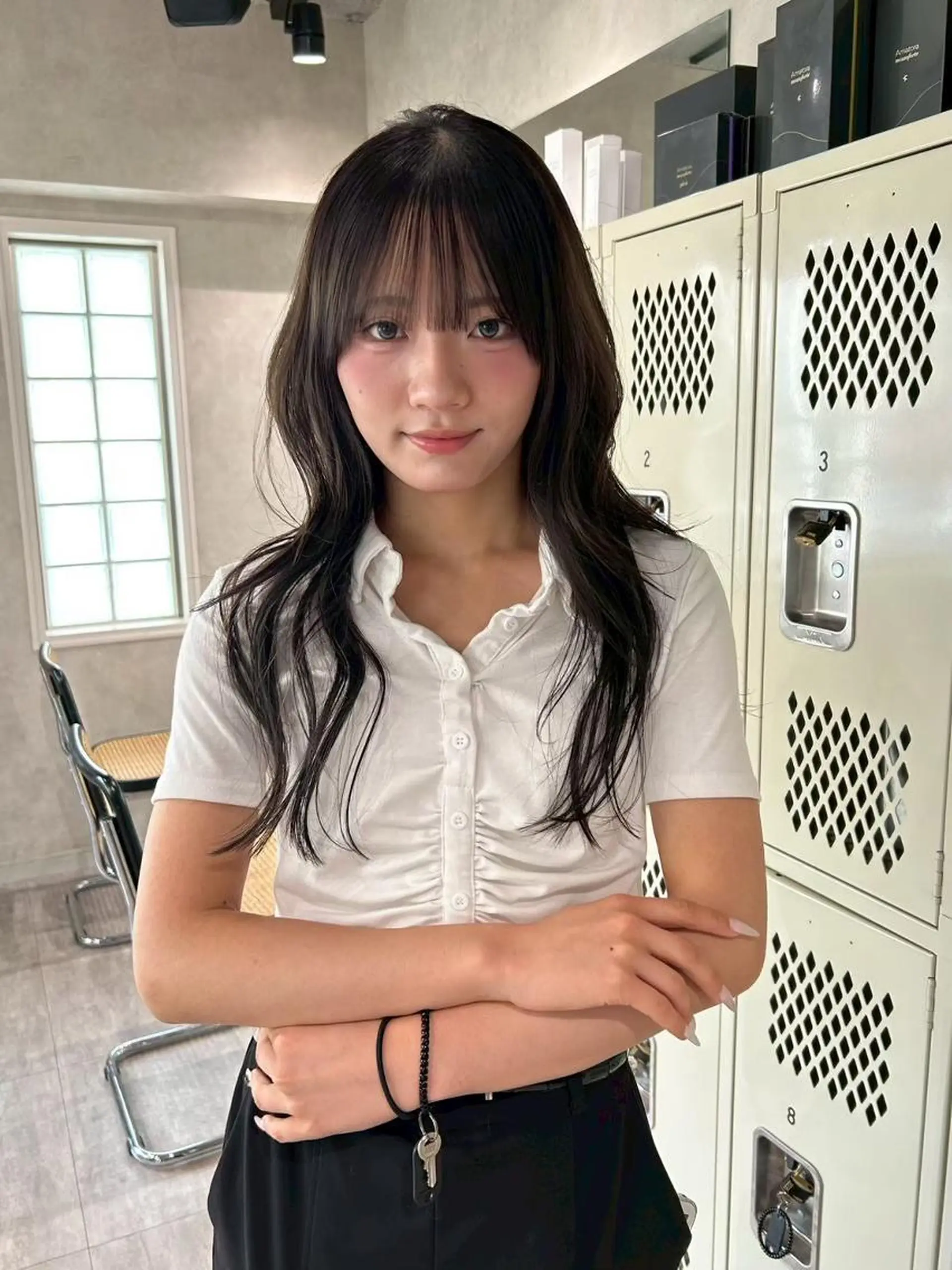 ロング 韓国風ヘア レイヤーカット カラー/レイヤー/ 髪質改善/PAAQのヘアスタイル