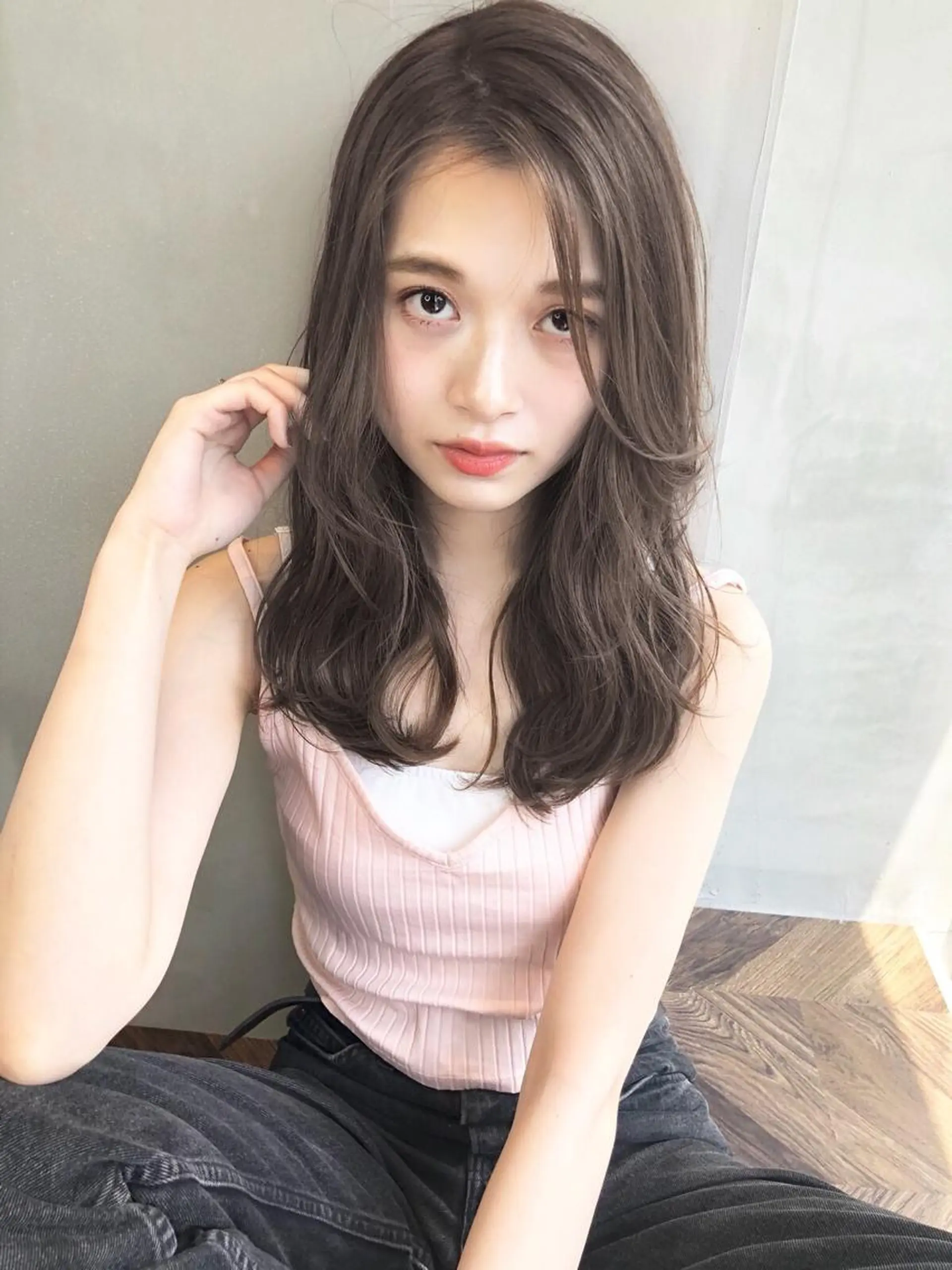 ロング カラー 遠藤 眞実のヘアスタイル