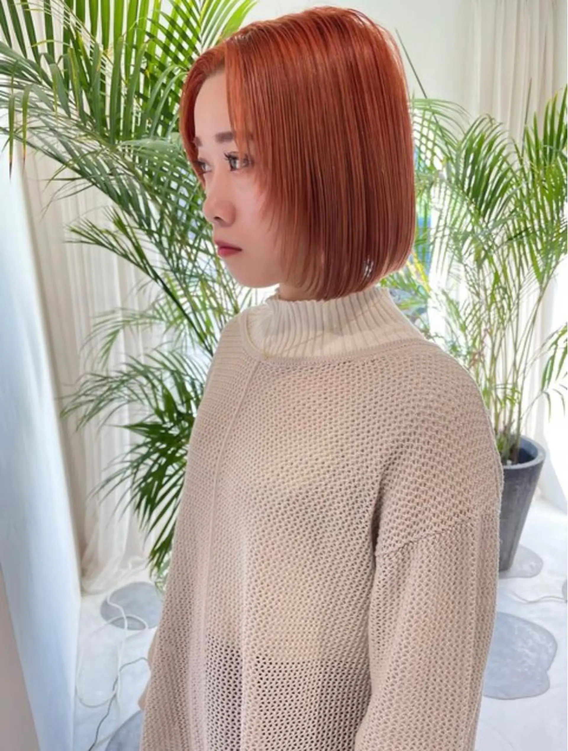 カラー ダブルカラー オレンジ FEMMEAREA☆ Amiのヘアスタイル