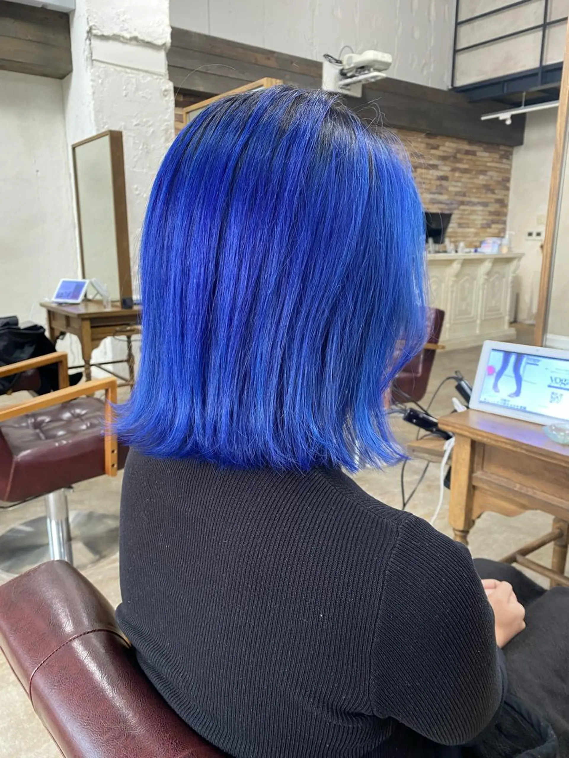 ミディアム カラー ブリーチ ブルーカラー ミニモお気に入り数 No.1宍戸雄弥のヘアスタイル