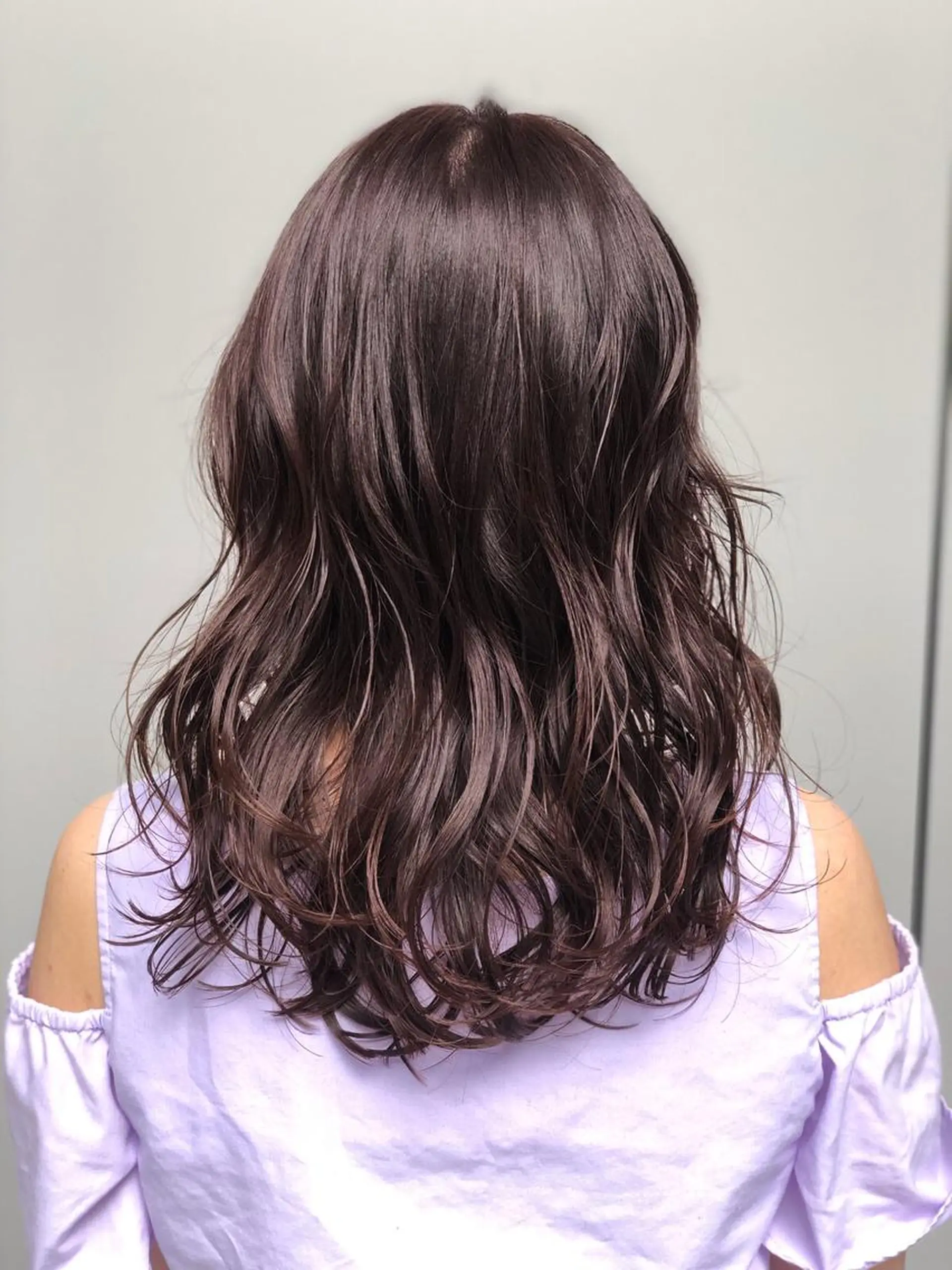 ミディアム カラー ヘアアレンジ 能登谷 きよのヘアスタイル