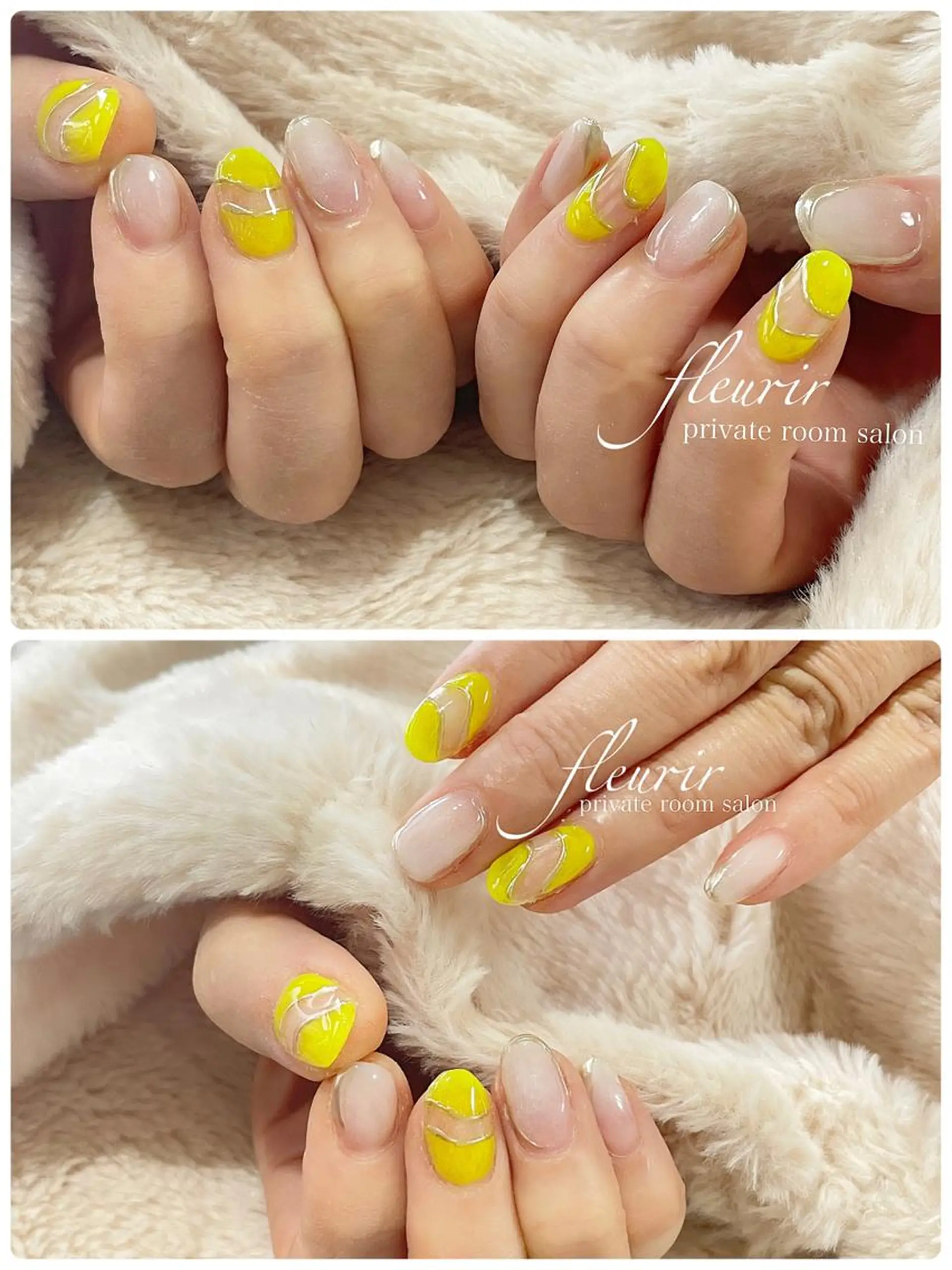 ネイル アートネイル 長さ出し ジェルネイル ゴールド グラデーション フルリール 【プライベートサロンのネイルデザイン