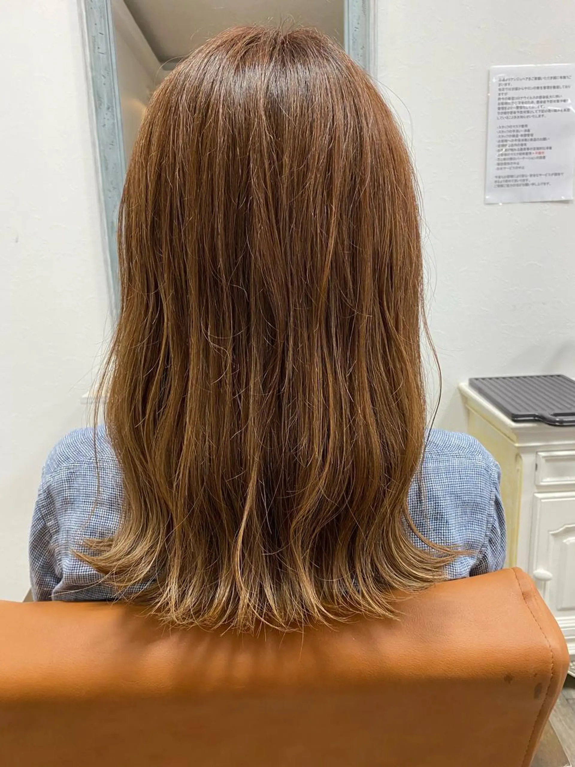 ロング カラー 柳坪 まなのヘアスタイル