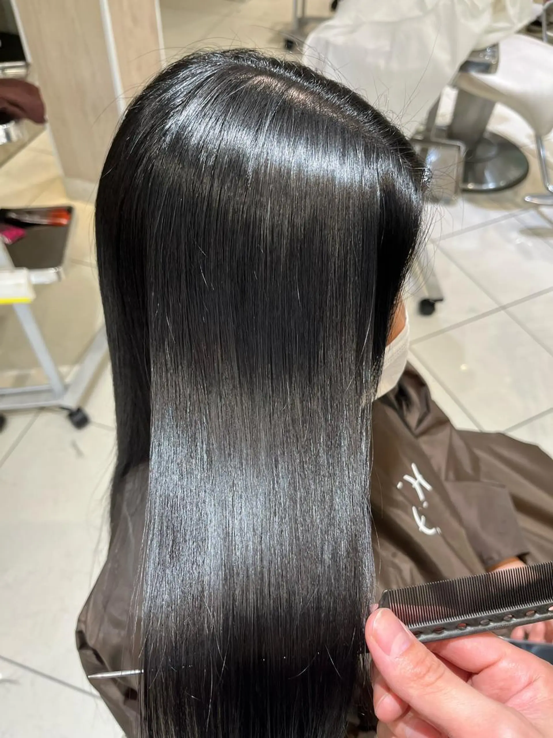 ロング ヘアカラー トリートメント 髪質改善美容師 鈴木のヘアスタイル