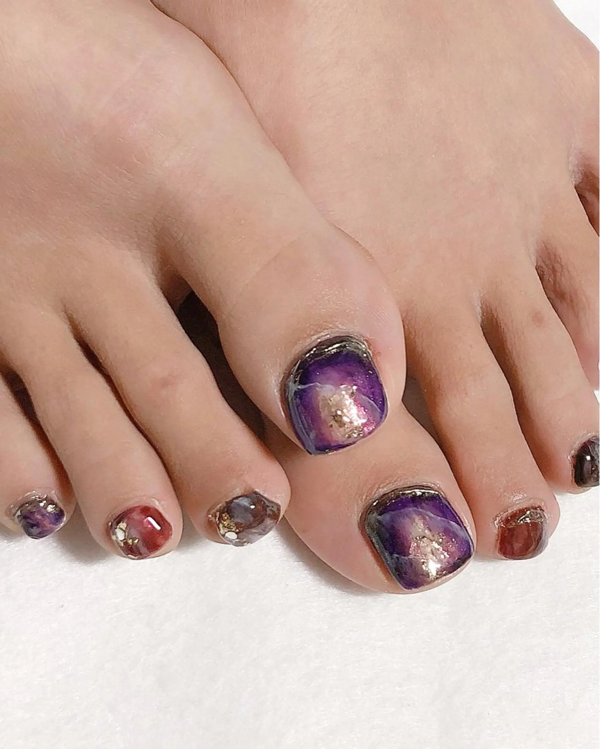 ネイル フットネイル ジェルネイル 東 千夏のネイルデザイン