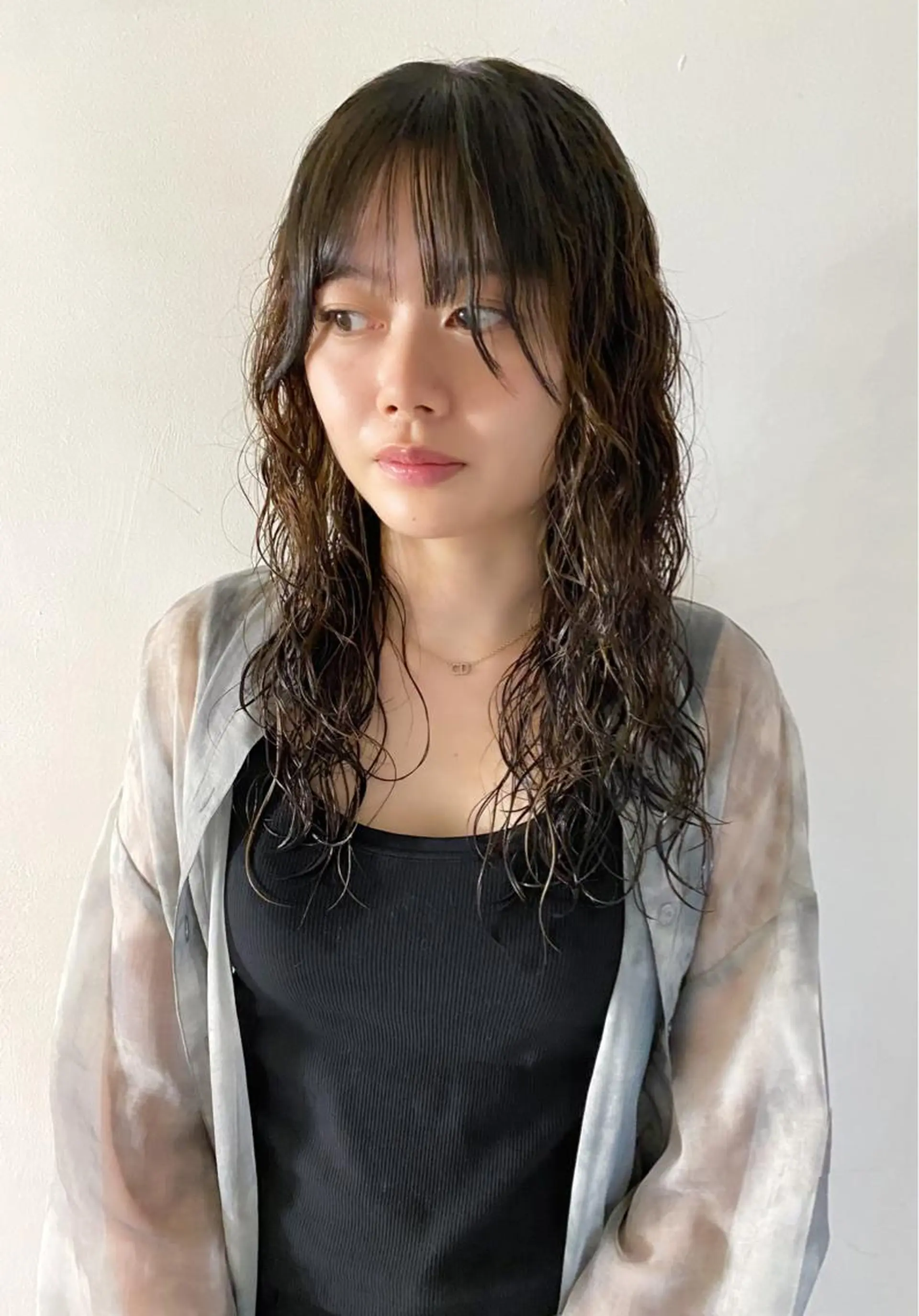 セミロング パーマ レイヤー/パーマ /ウルフ/nabeのヘアスタイル