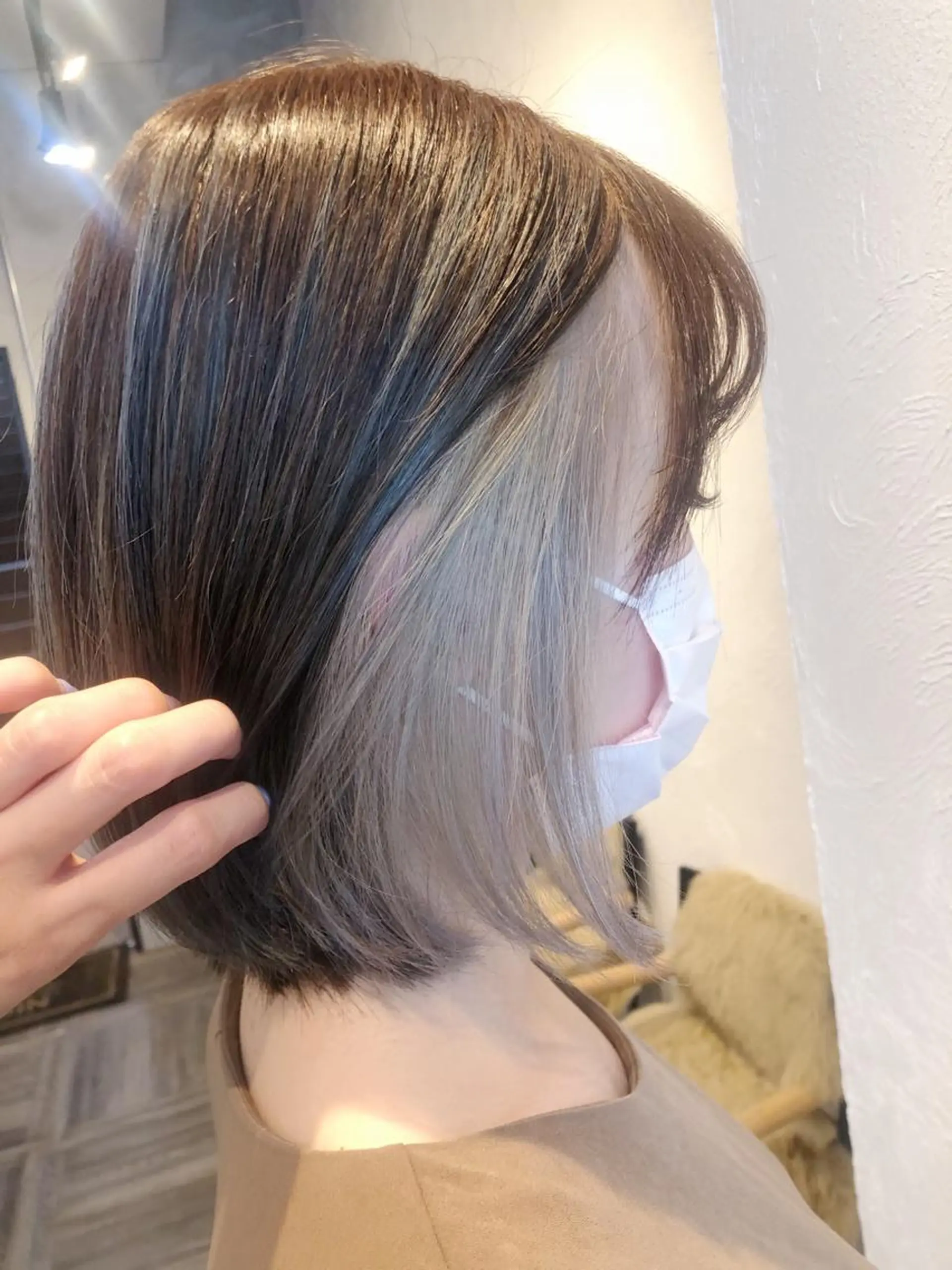 ミディアム カラー アディクシーカラー インナーカラー SARA / 髪質改善/西宮北口のヘアスタイル