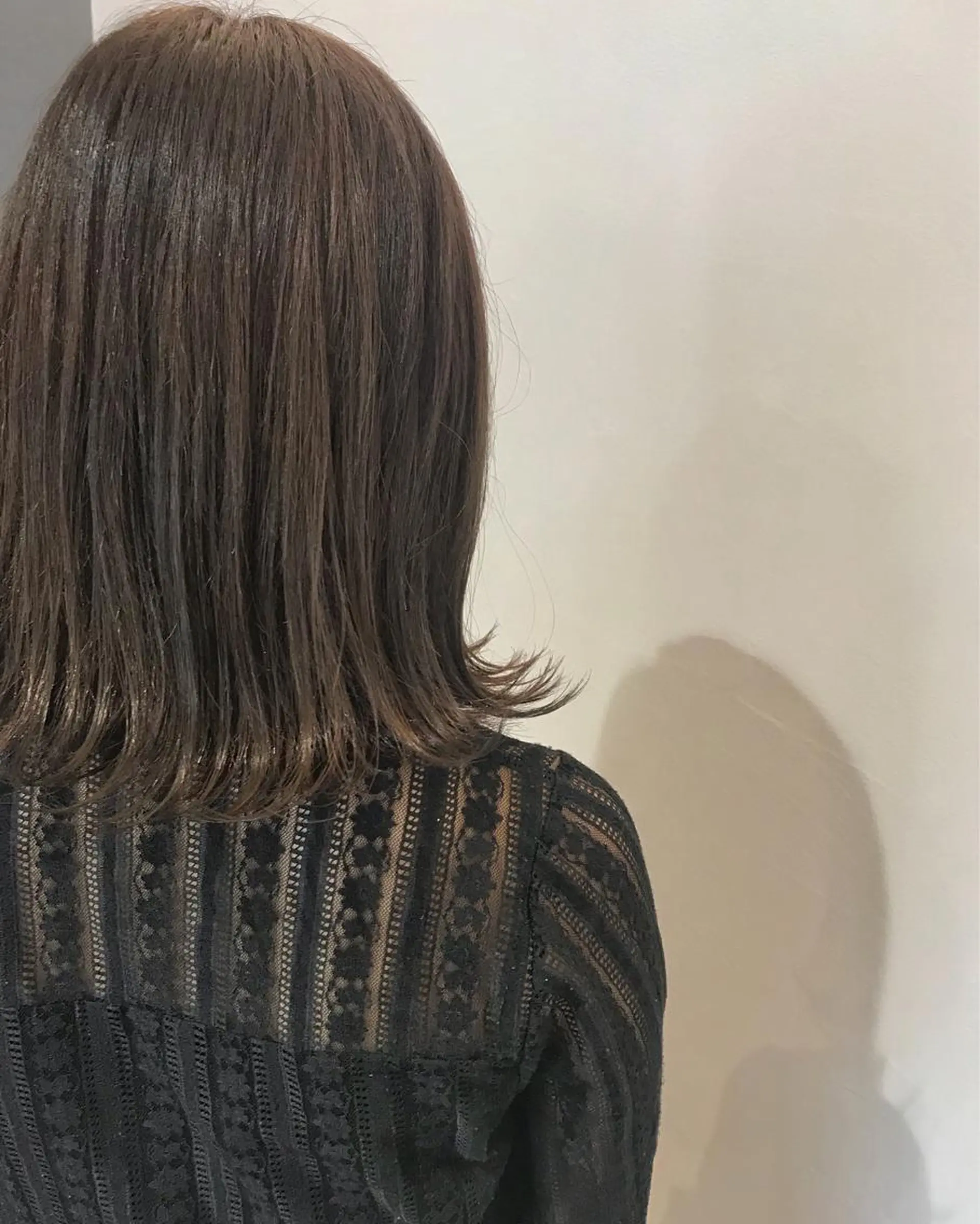 ミディアム カラー 吉田 早織のヘアスタイル