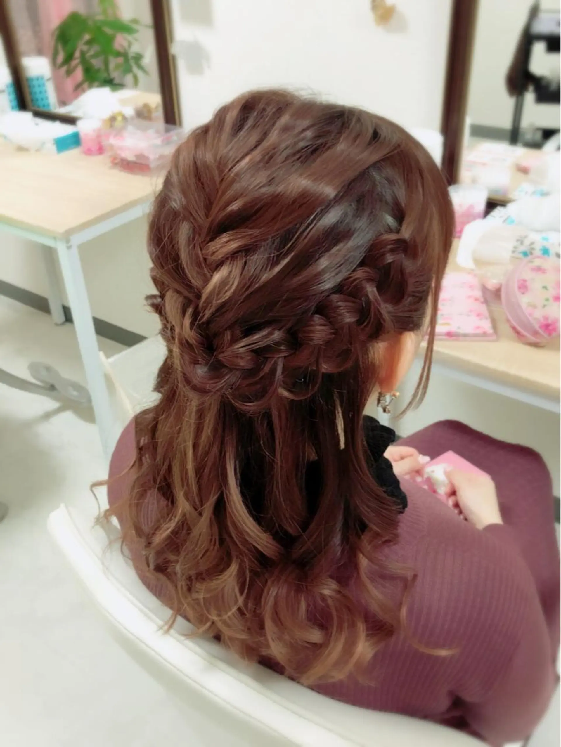 ミディアム ヘアアレンジ 新宿ヘアセットメイク Asa-mのヘアスタイル