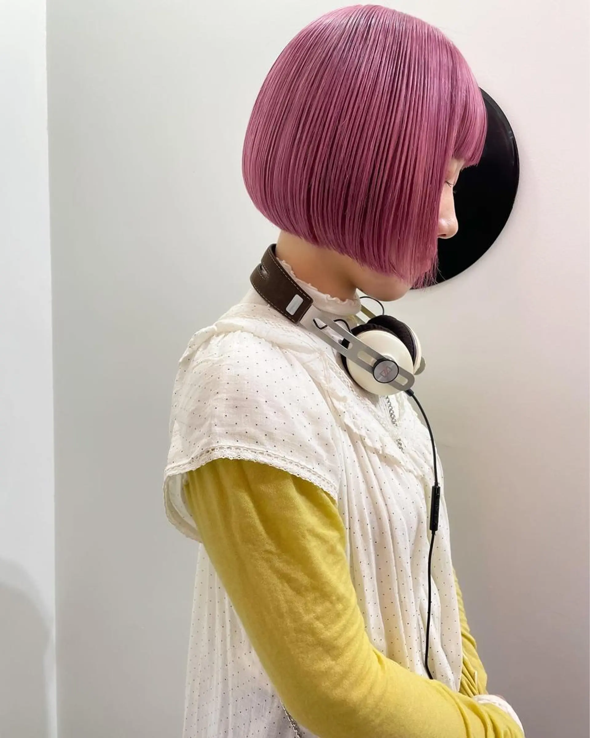 ミディアム カラー パーマ 💖美髪矯正💖 辻未侑のヘアスタイル