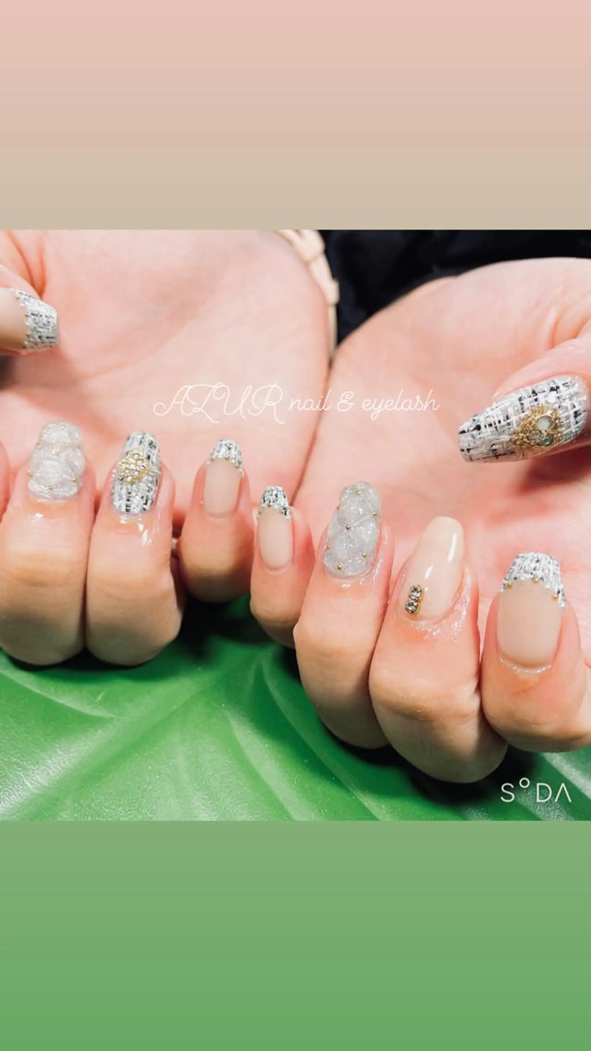 ネイル ゴージャス AZUR N&eyelashのネイルデザイン