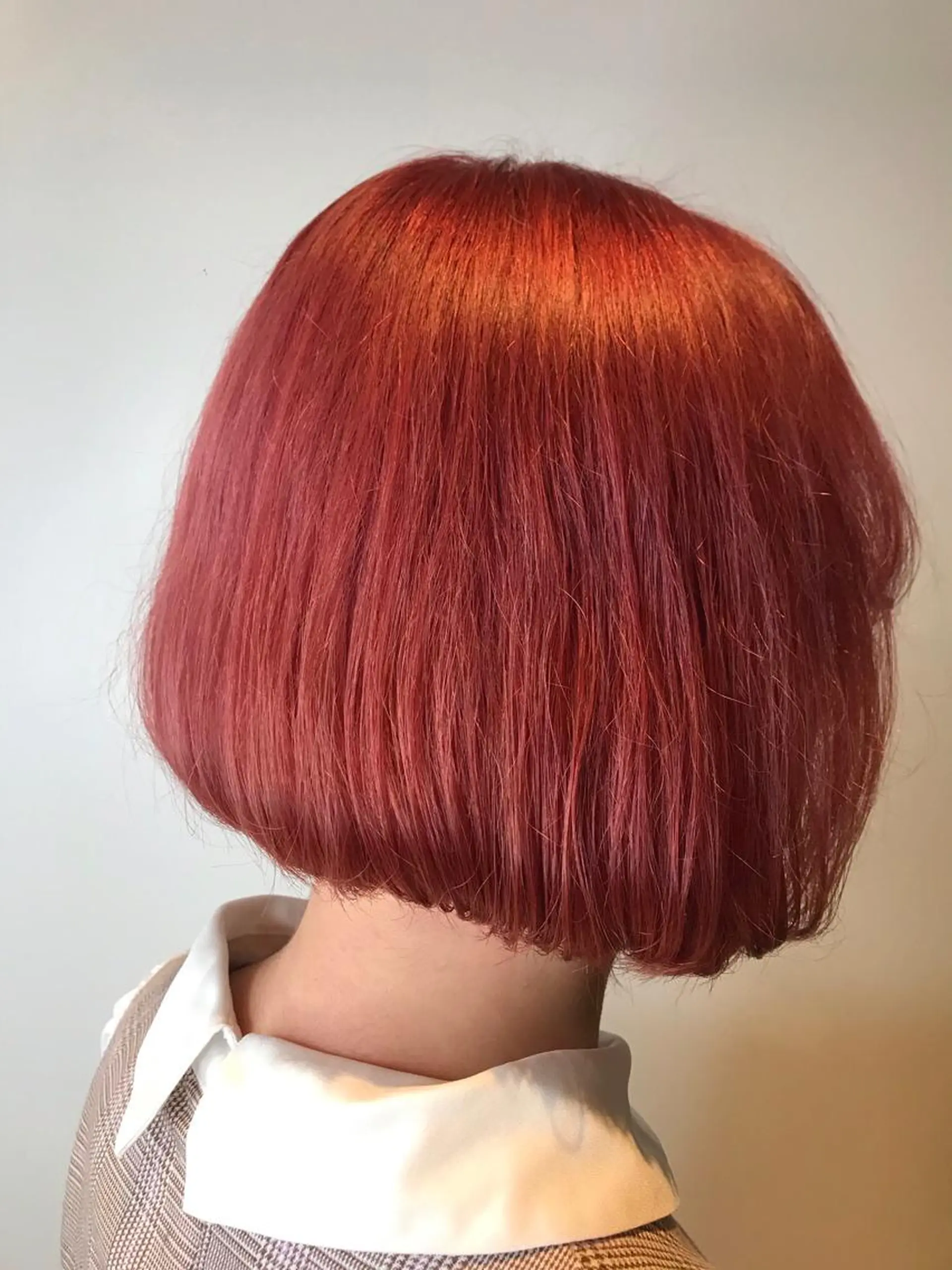 ミディアム カラー ピンクカラー ヘアカラー HATSUMEI ゆうまのヘアスタイル