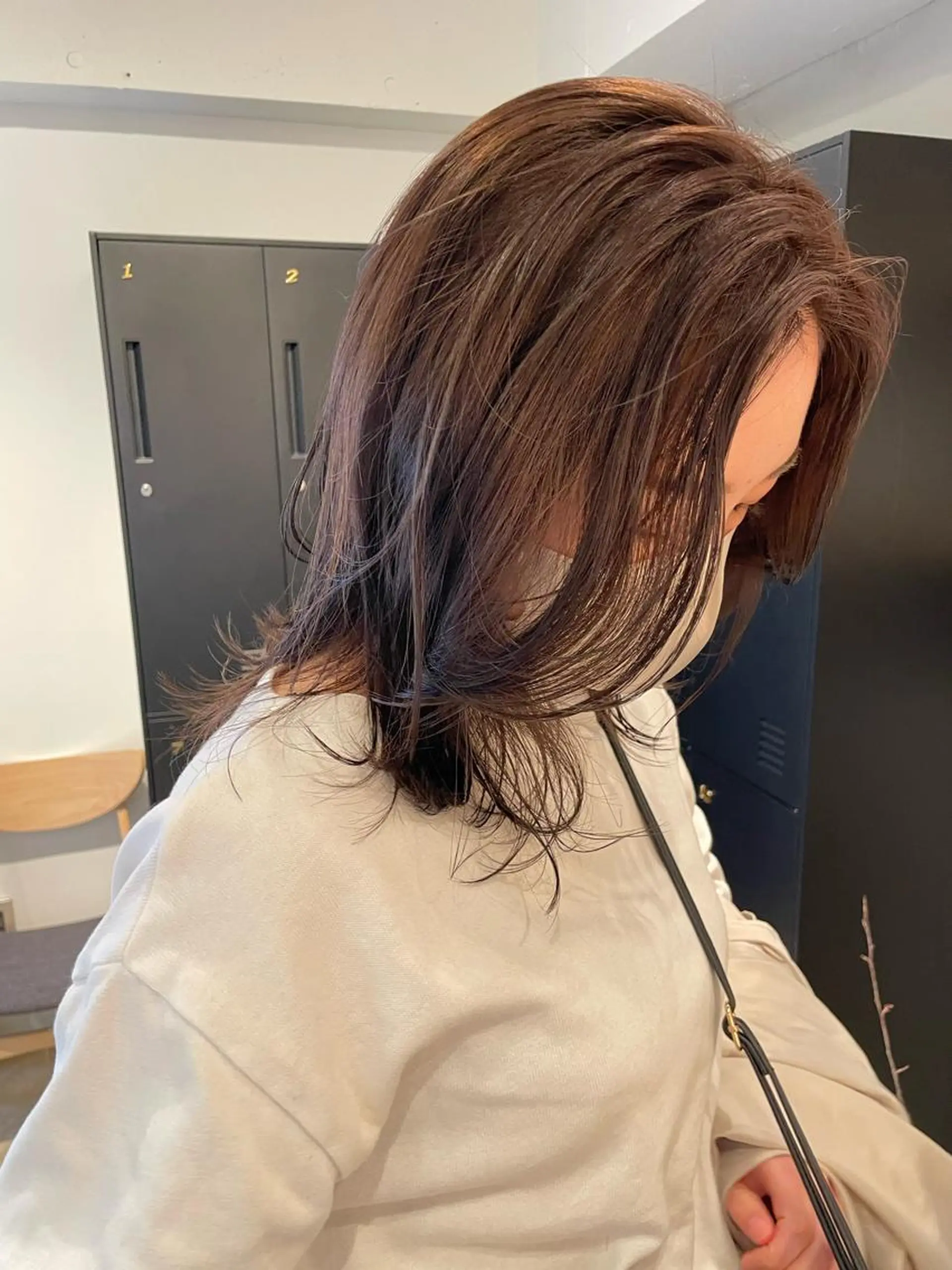 ミディアム カラー ブリーチ ブリーチなしカラー hazuki 🌝のヘアスタイル