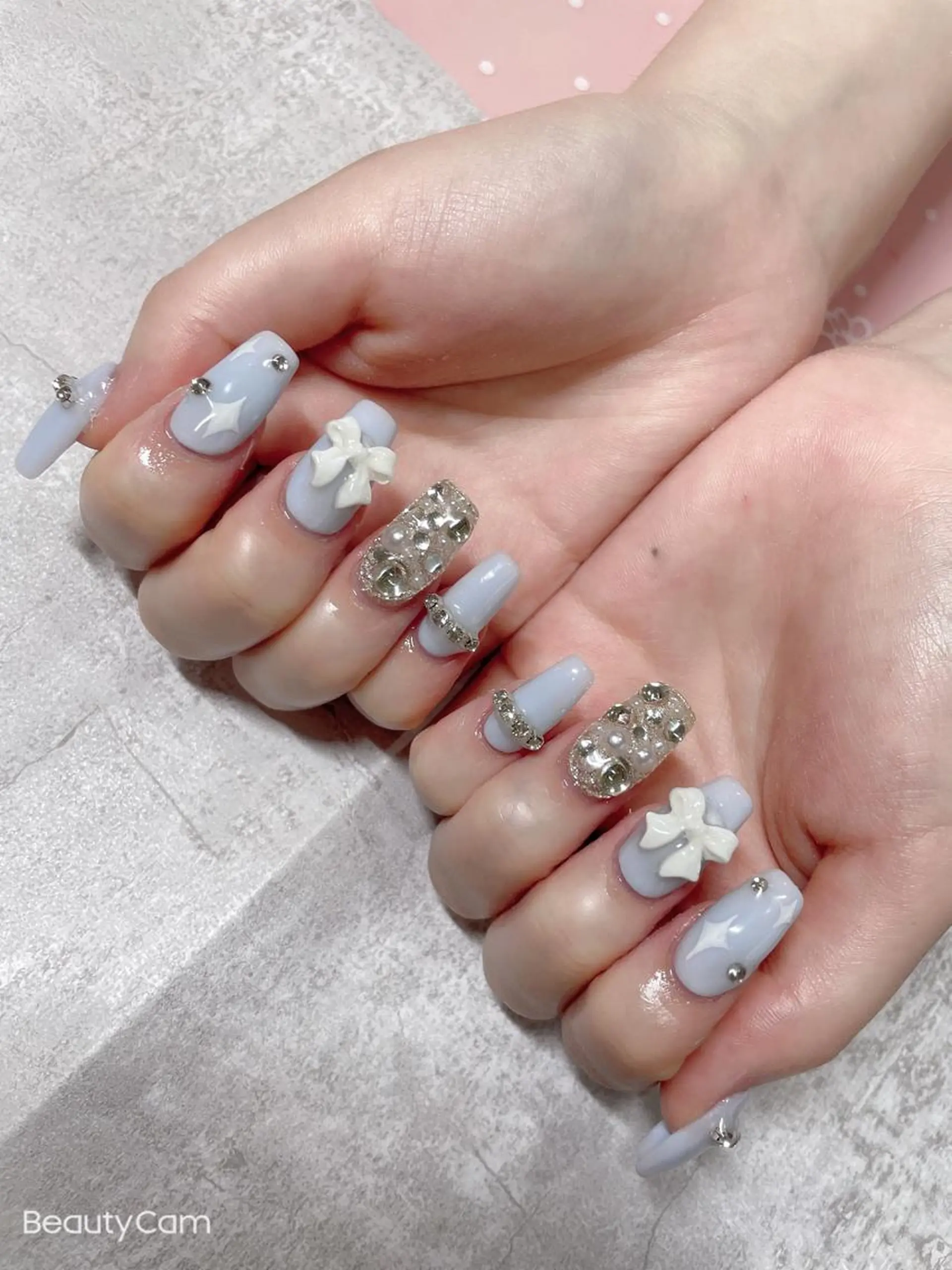 ミディアム ネイル ハンドネイル 《LB》ラブリエ Nail&eyeのマツエク・マツパデザイン