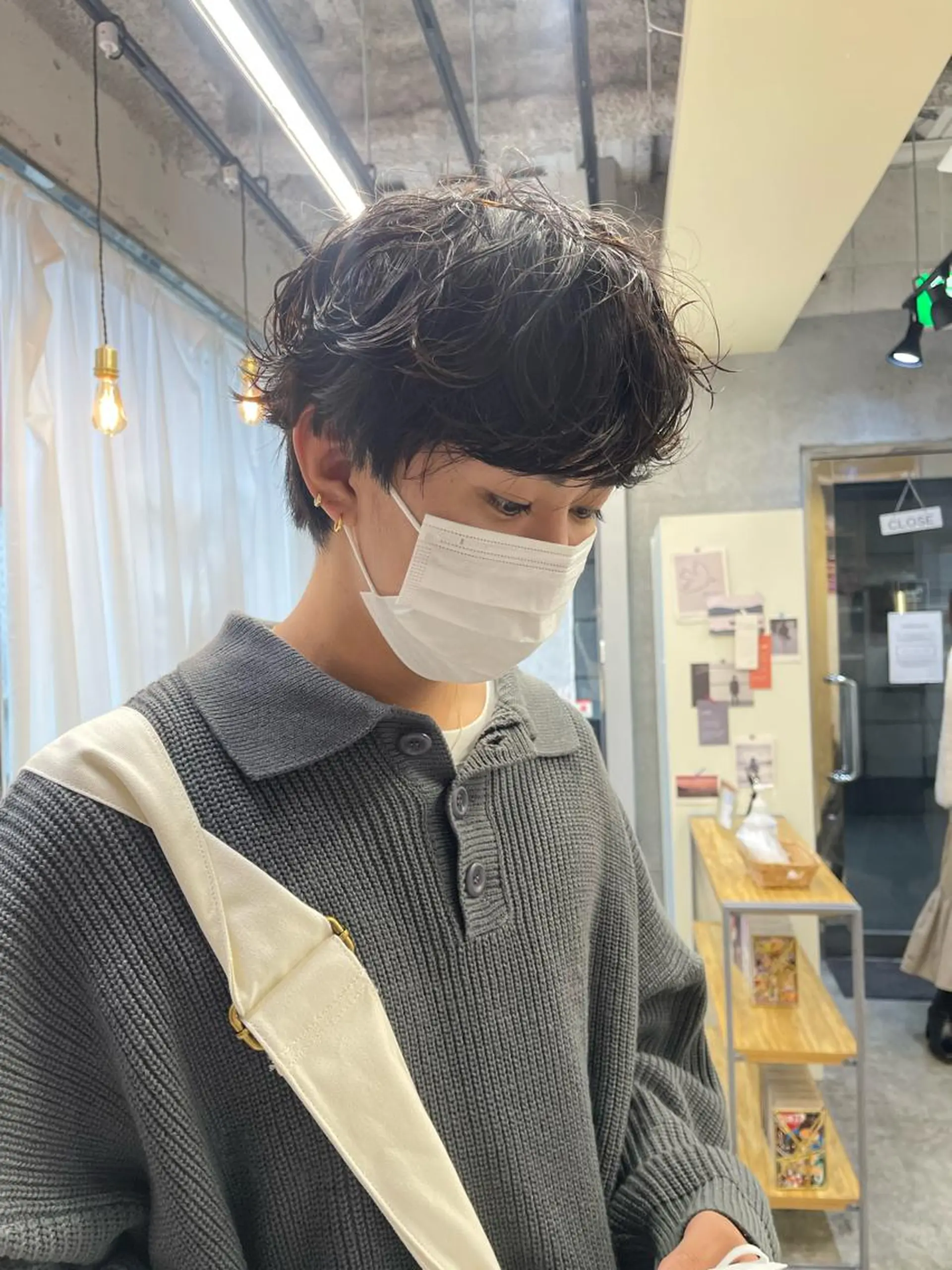 ショート パーマ メンズ メンズパーマ カット パーマ Peyp所属・早瀬裕之 パーマのヘアスタイル