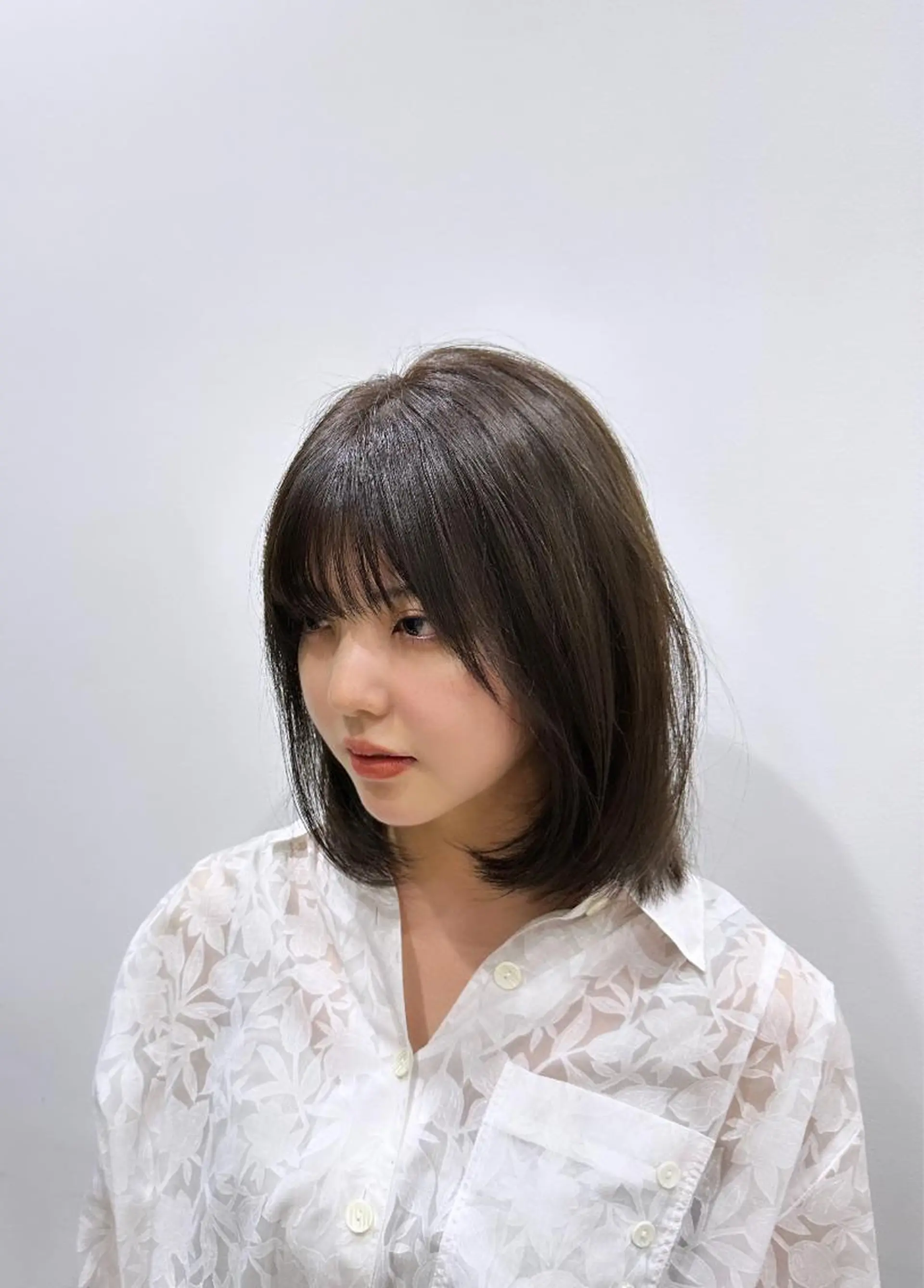 ミディアム カラー ニュアンスパーマ/ フェザーパーマ/平木のヘアスタイル