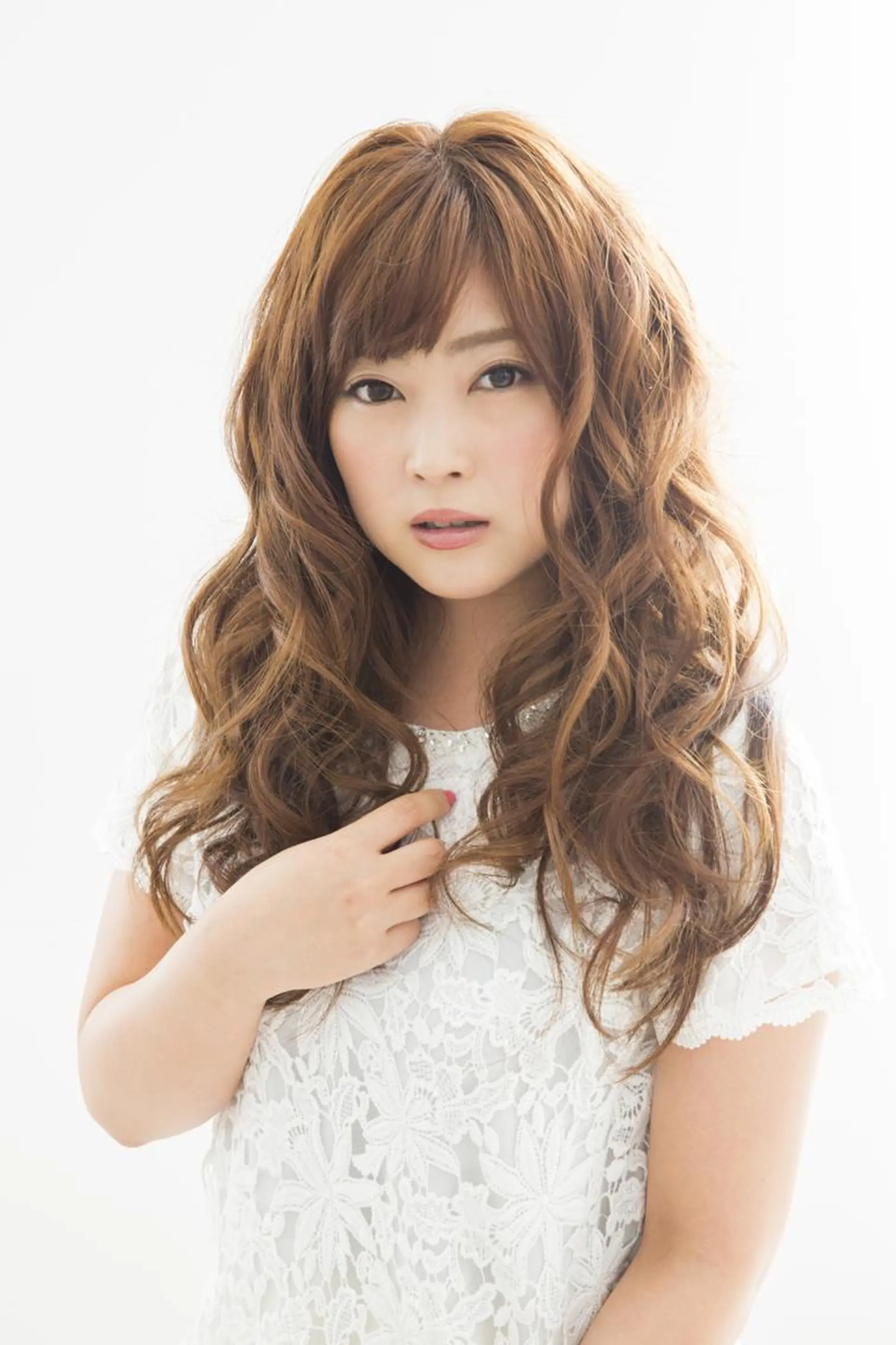 セミロング カラー パーマ 透明感カラー 小顔カット ✨hair make flencia✂️✨のヘアスタイル