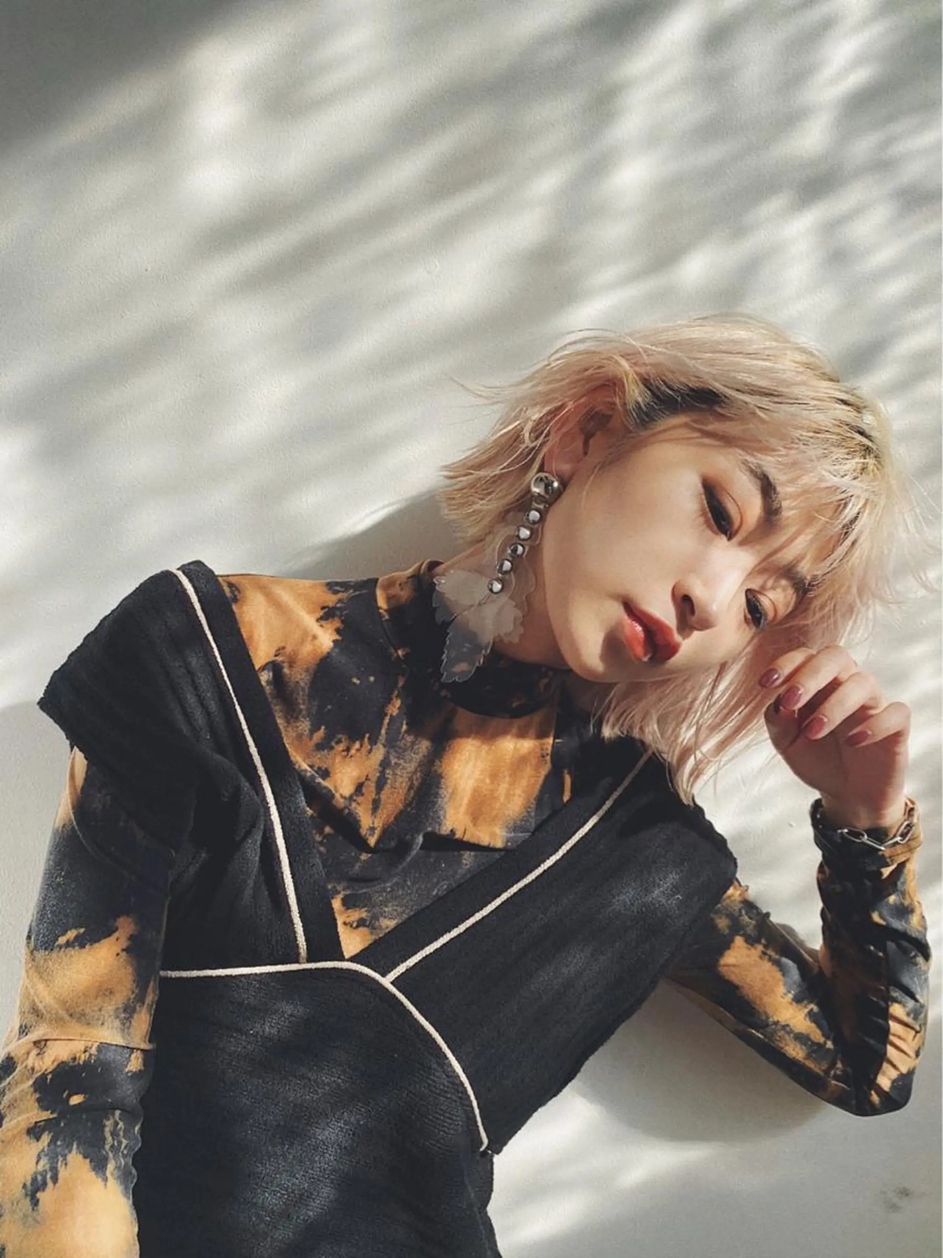 ミディアム カラー レイヤー/パーマ /ウルフ/nabeのヘアスタイル