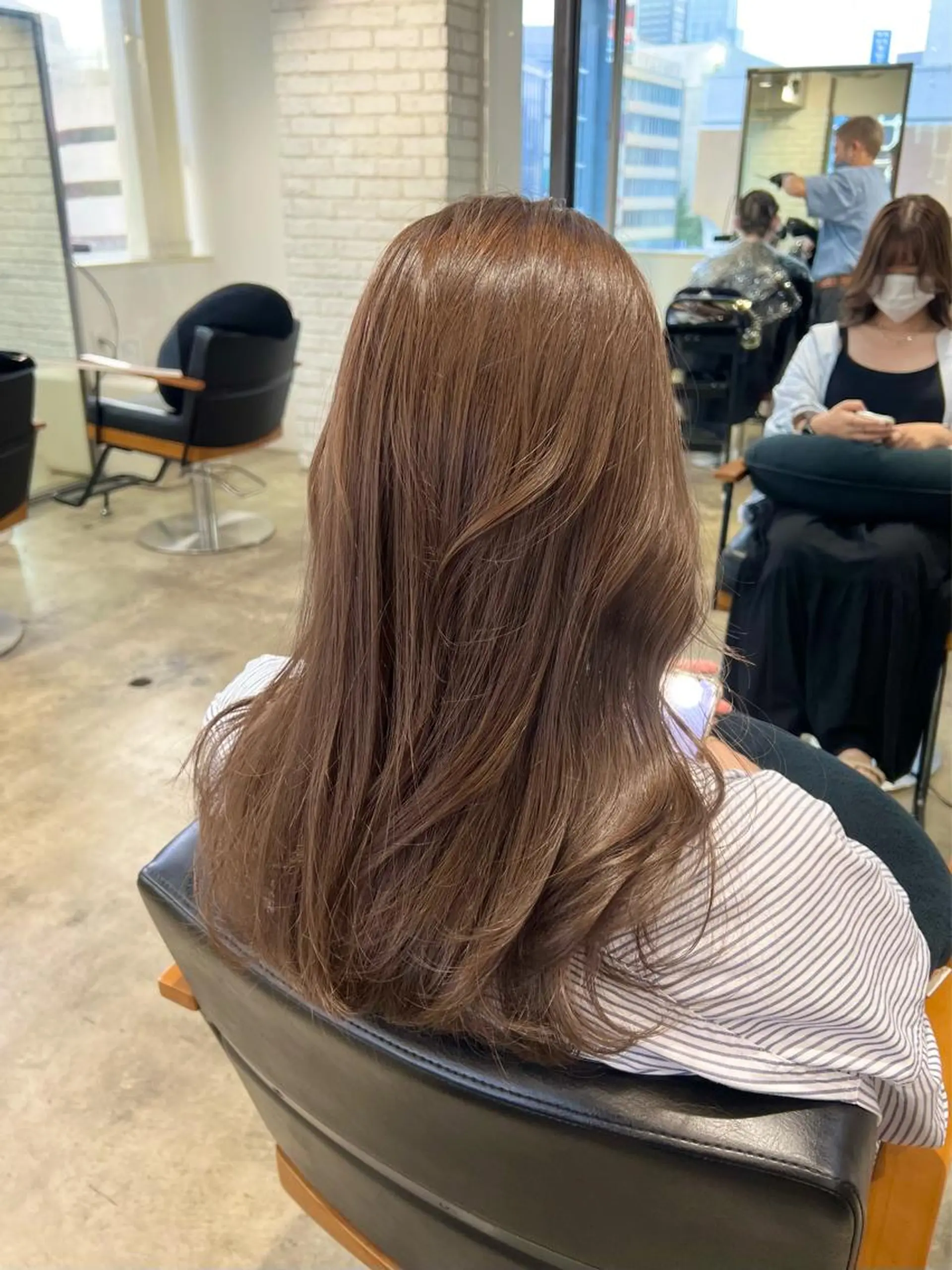 ロング カラー ブリーチ ブリーチなしカラー カット 【韓国風くびれヘア】 joule小木曽輝のヘアスタイル