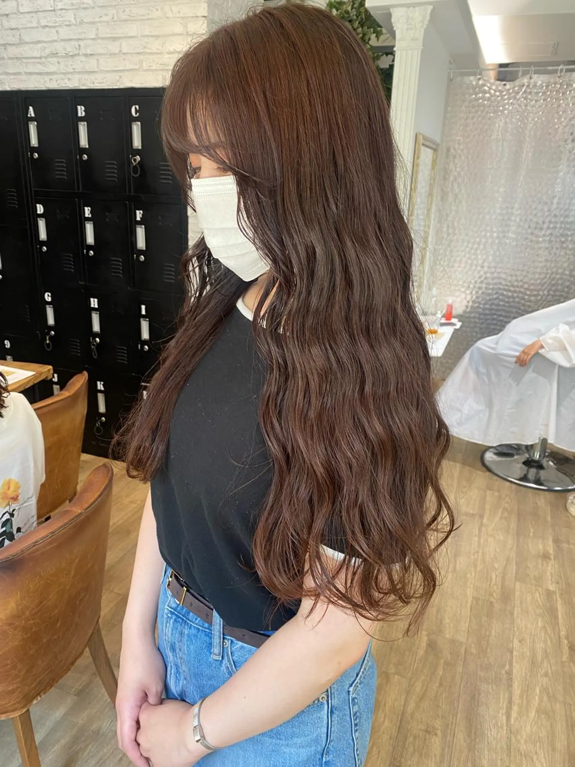 ロング カラー ヘアアレンジ ベージュカラー ヘアカラー トリートメント あおい 🍒暖色カラーのヘアスタイル