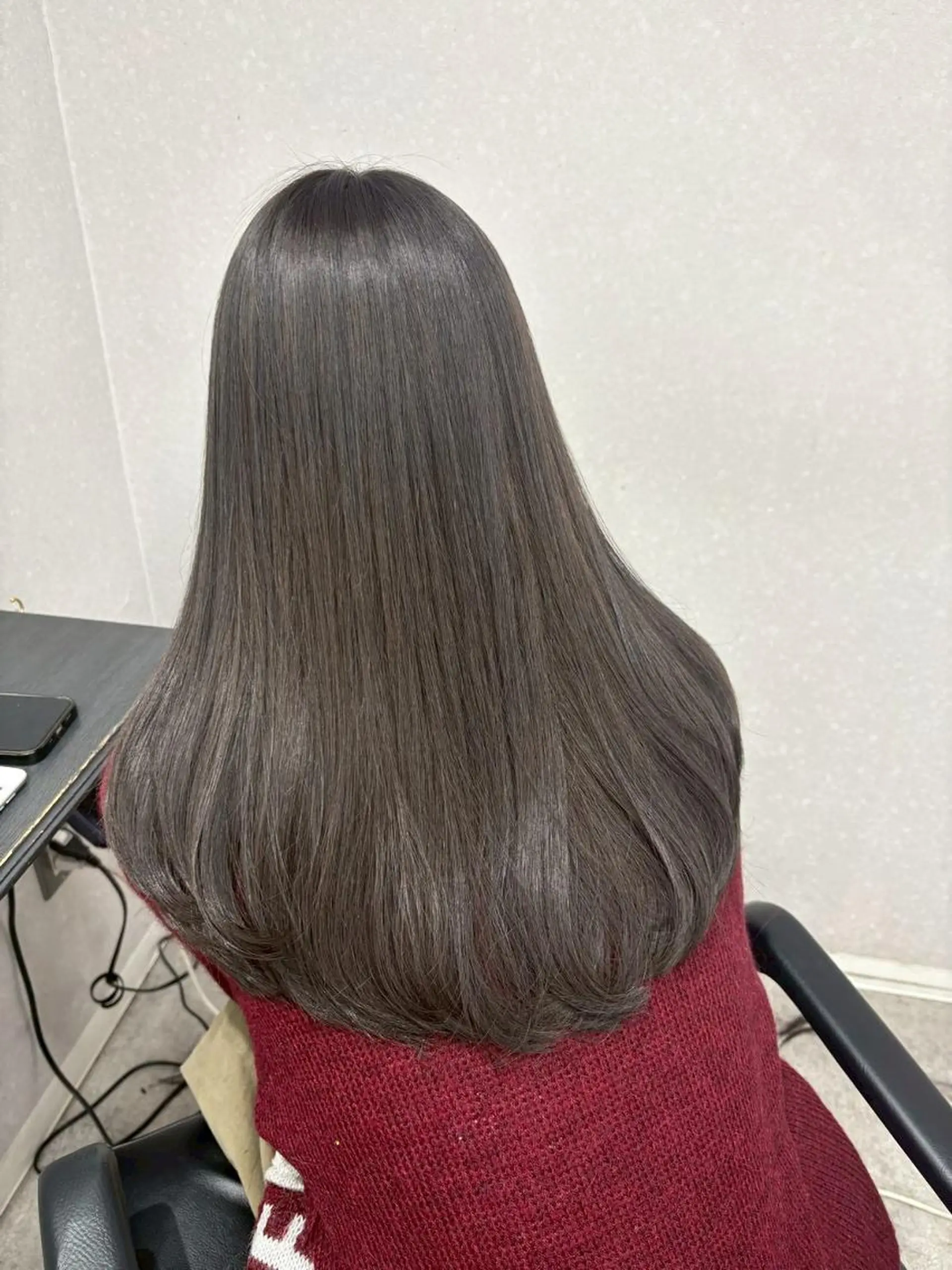 ロング カラー ショートボブ ボブ くびれヘア 顔周りカット ロング N゜jillva ナンバージルバのヘアスタイル