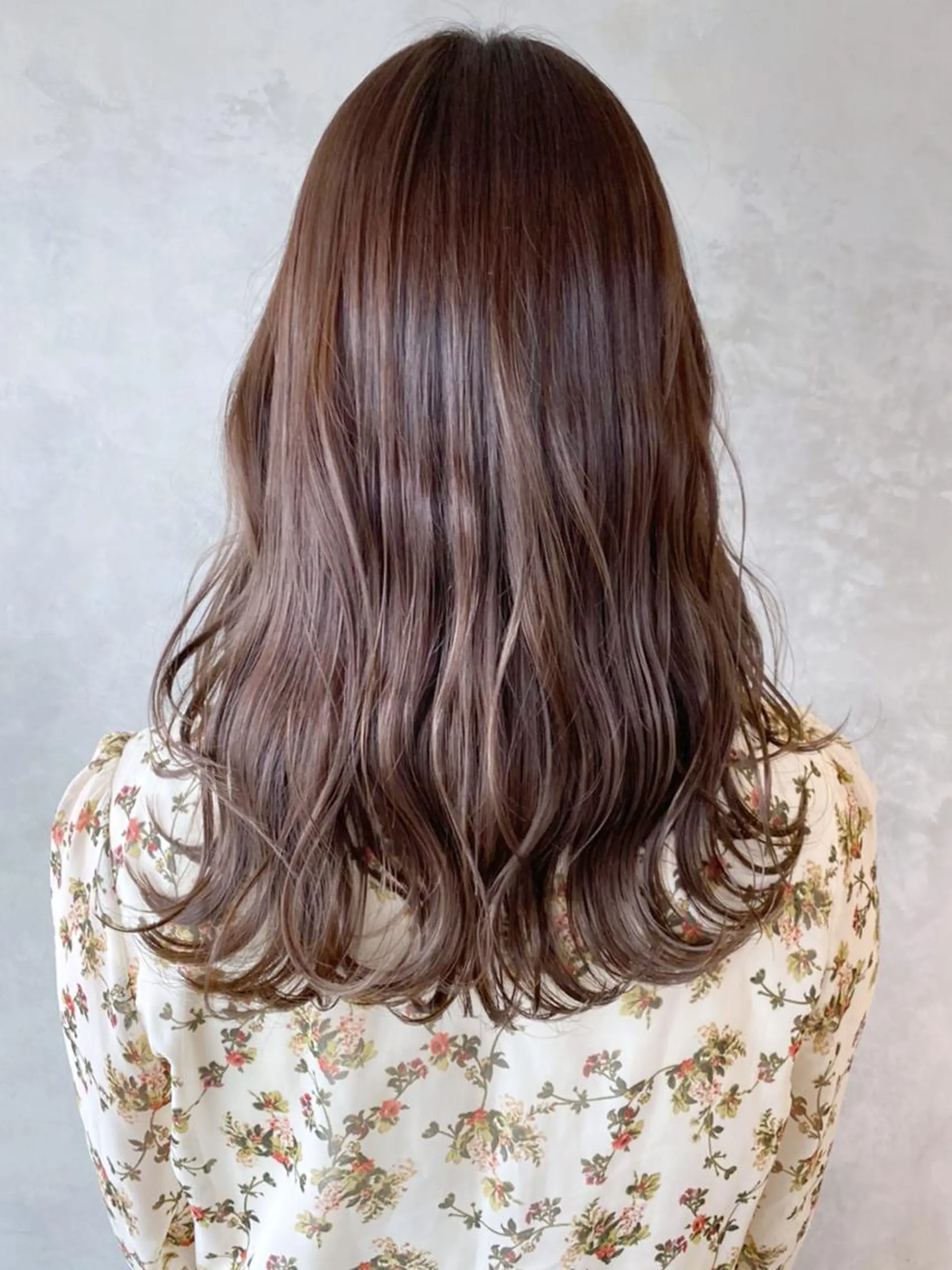 セミロング カラー パーマ ヘアアレンジ ブラウンカラー ITbyALBUM 浦和店のヘアスタイル