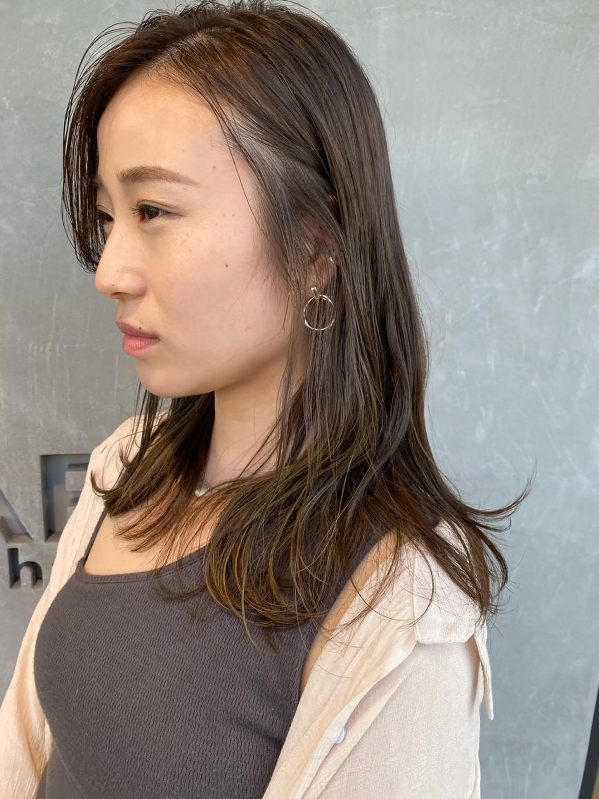 セミロング 近藤 千裕のヘアスタイル