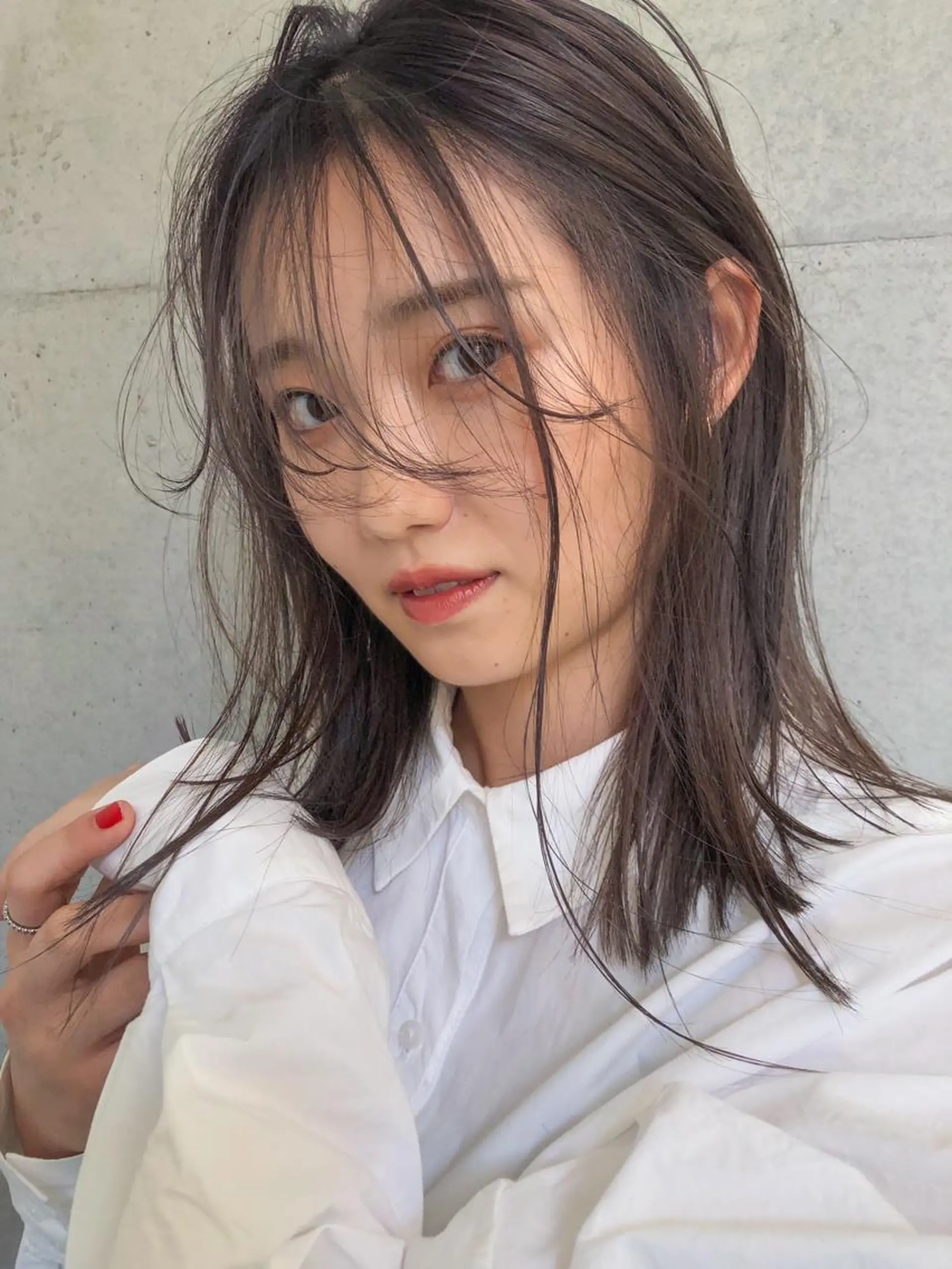 ミディアム nessヤマサキ リュウタのヘアスタイル