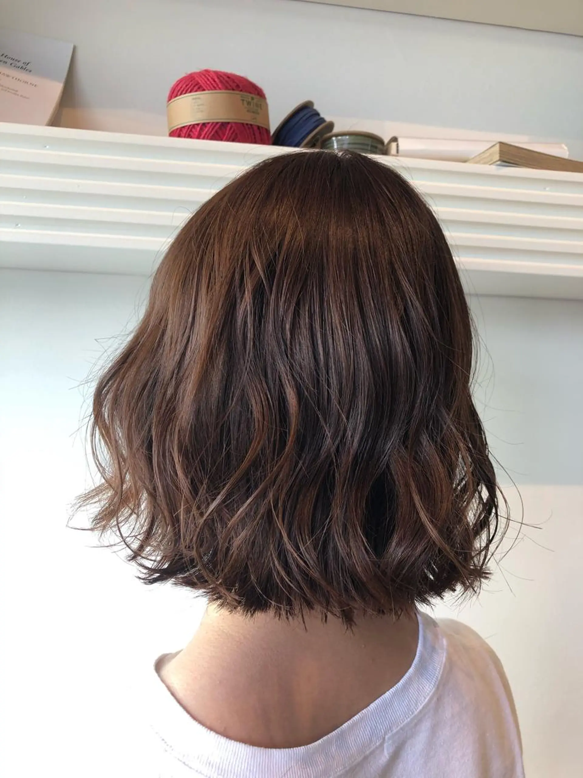 ミディアム カラー ブラウンカラー キャラメルブラウン 💐パーソナルカラー /市橋加菜💐のヘアスタイル