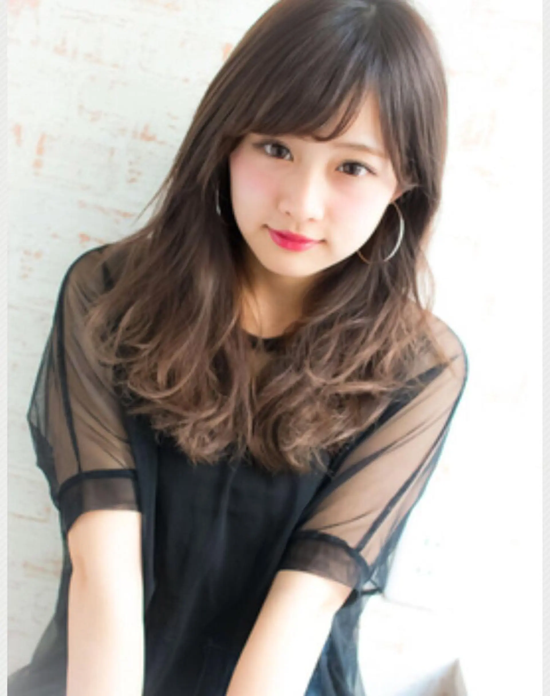 セミロング 似合わせカット 小顔カット カット ヘアカラー トリートメント ブリーチなしで 全国から予約殺到♡のヘアスタイル