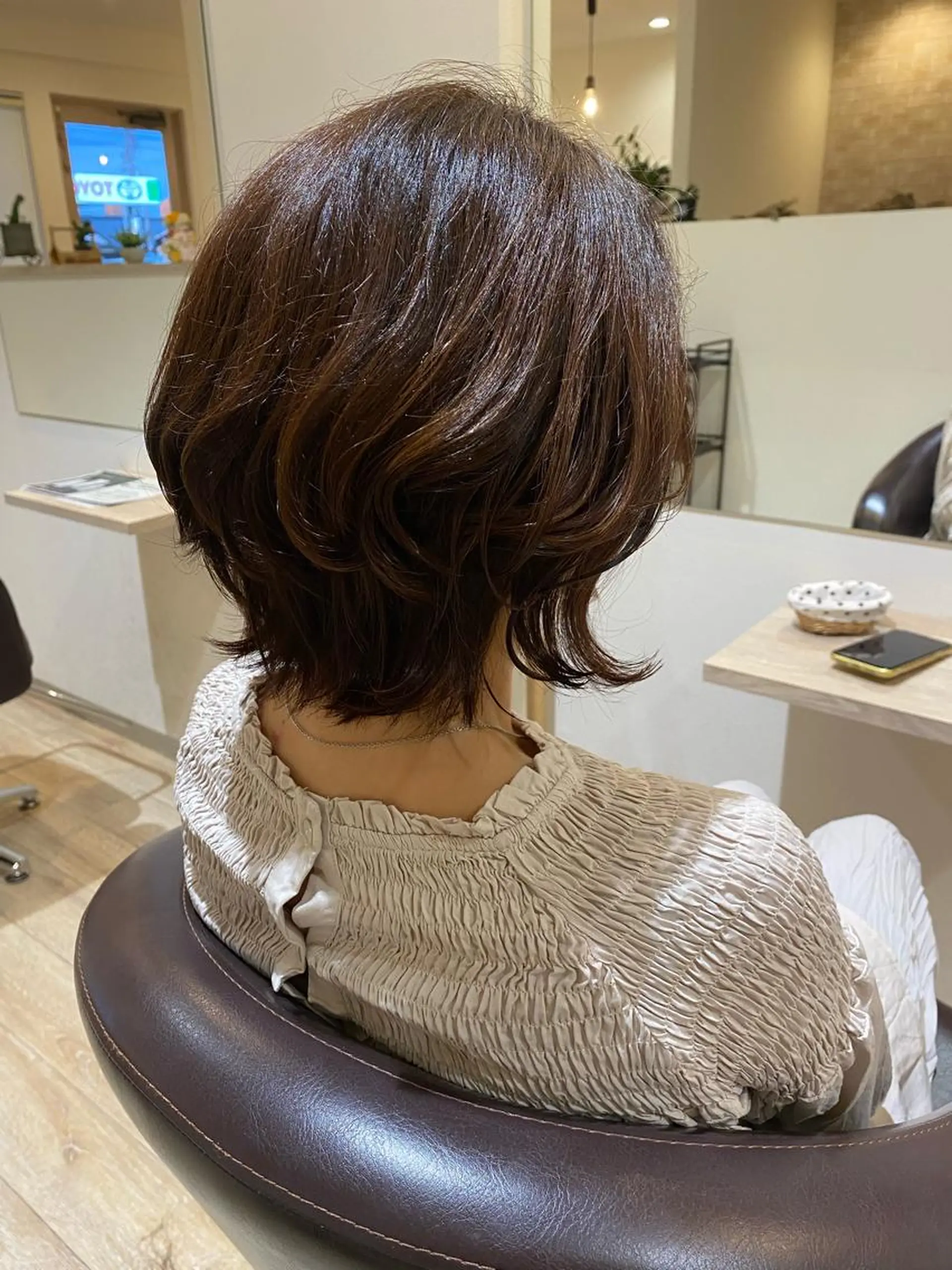 ミディアム 濱田 みくのヘアスタイル