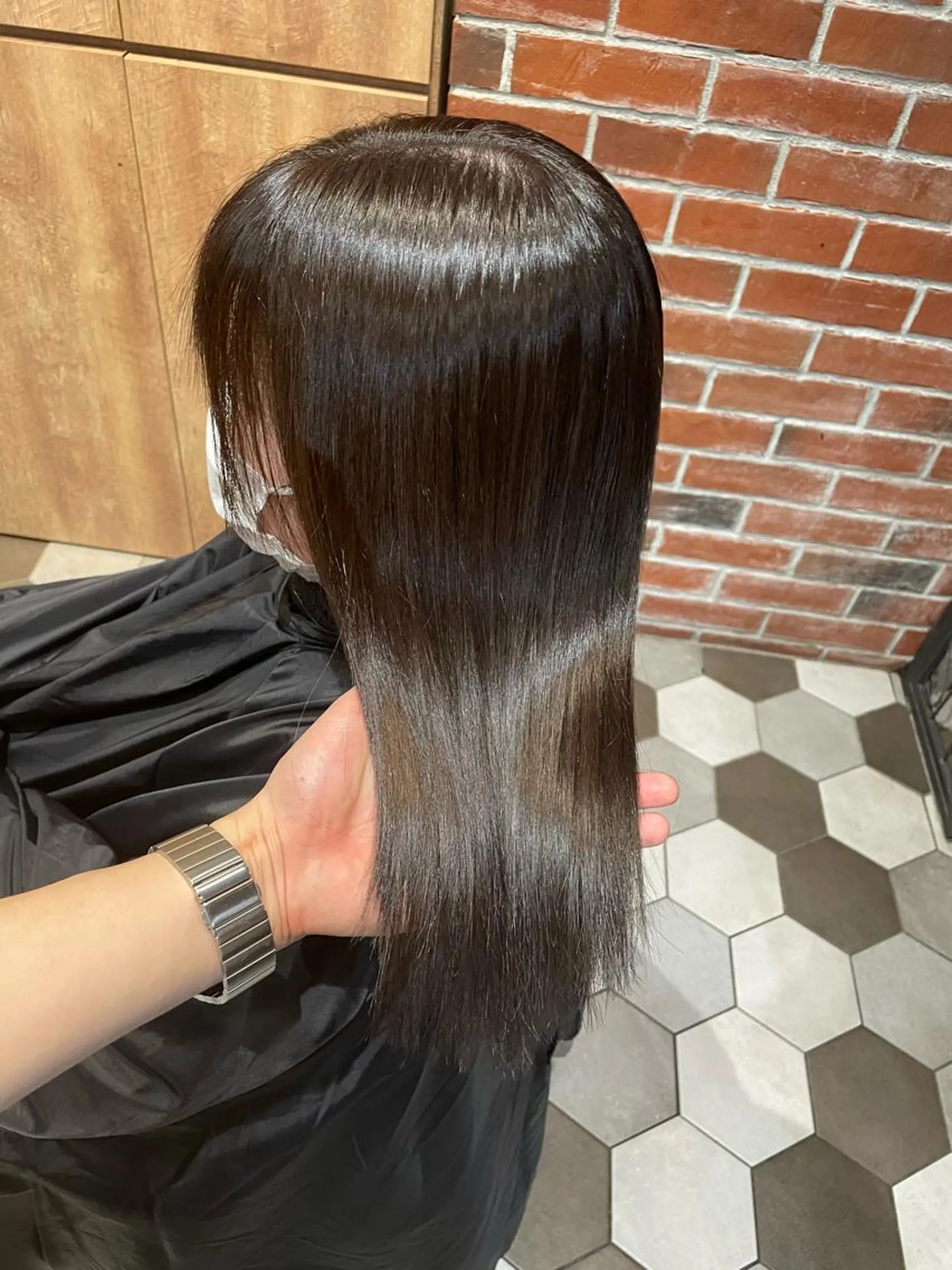 ロング 髪質改善、縮毛矯正 酸性縮毛矯正のヘアスタイル