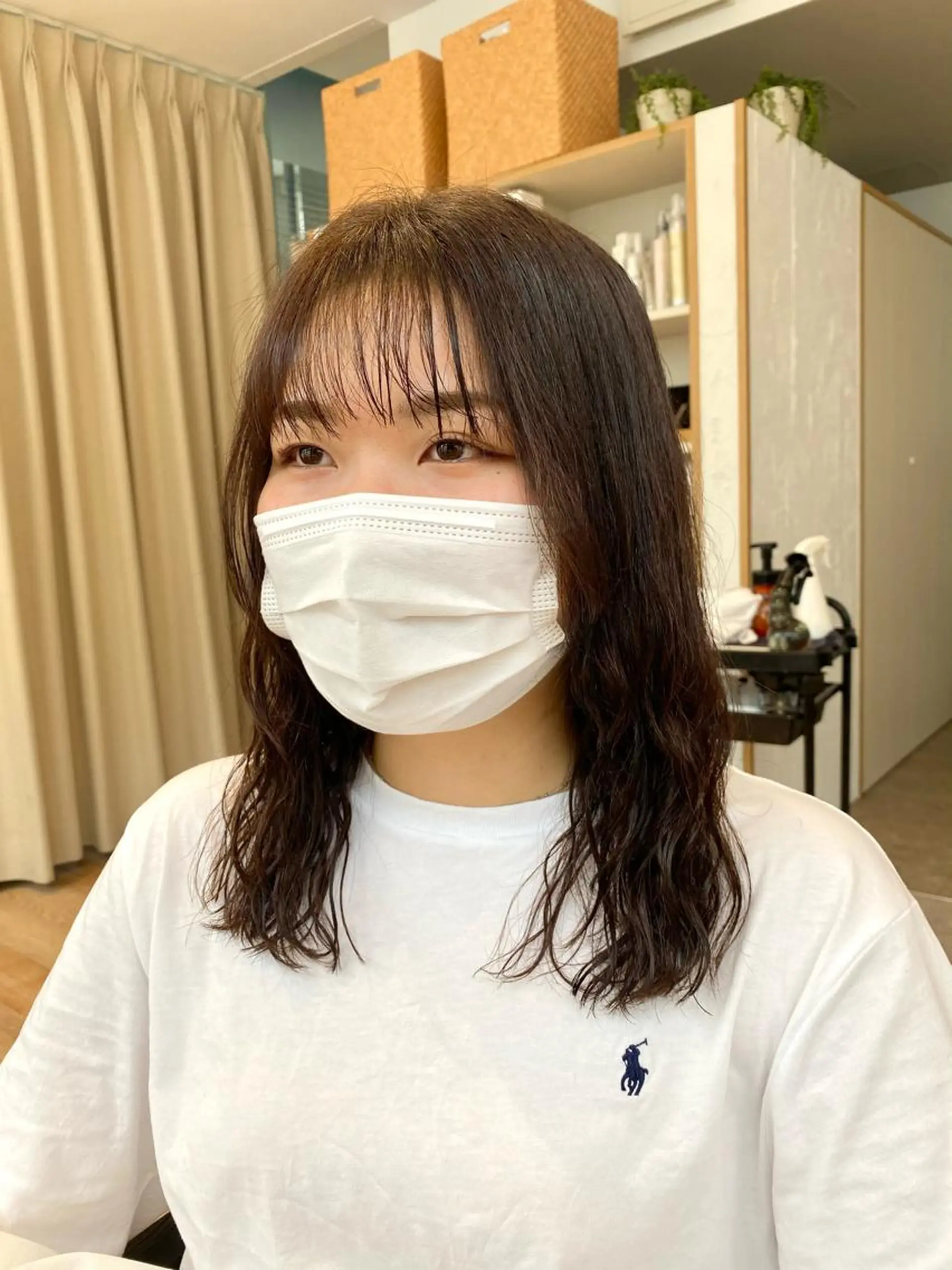 ミディアム カット パーマ ❤️パーマ美容師✂︎ 井口美緒のヘアスタイル