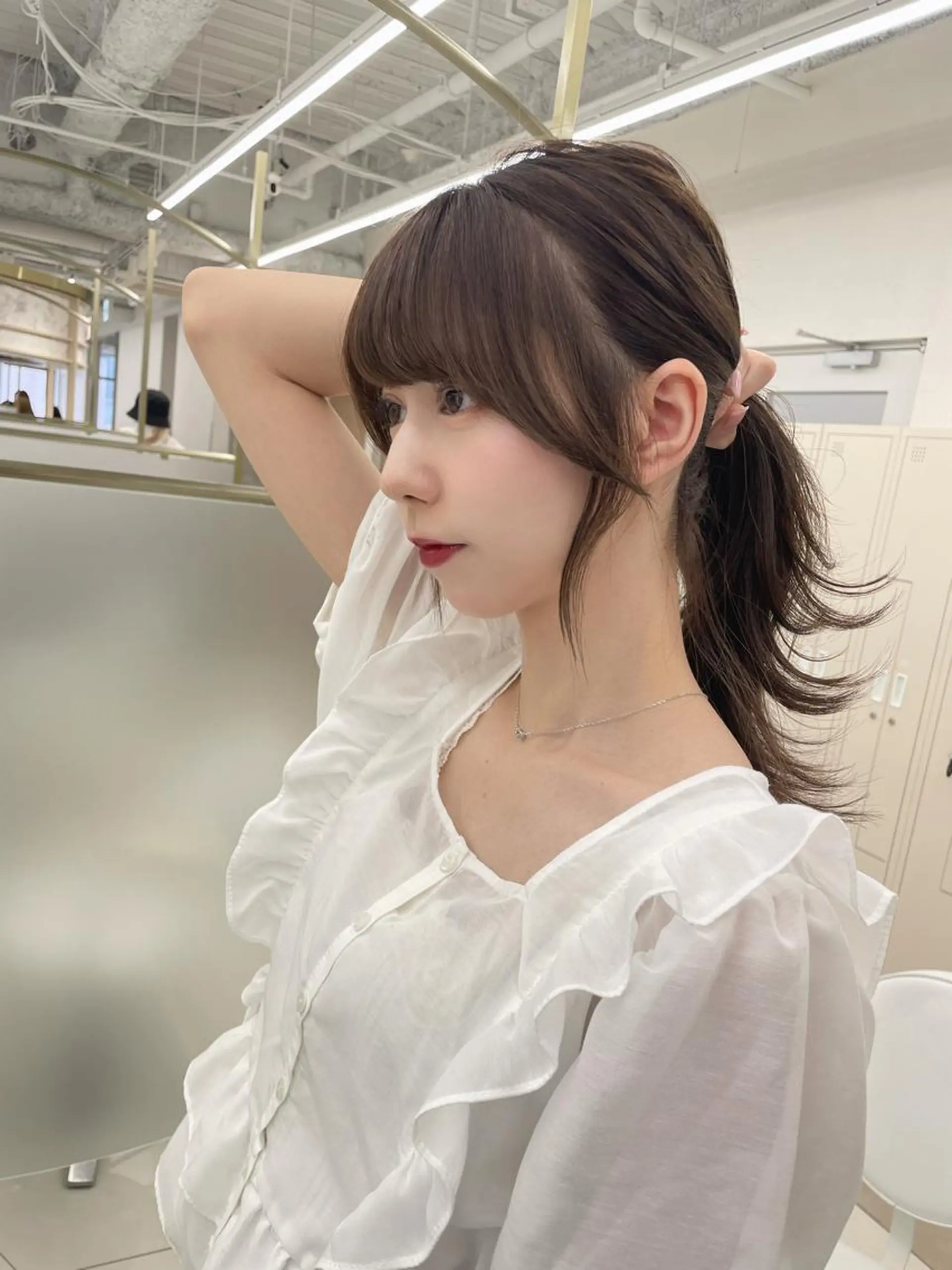 セミロング カラー カット COA GINZA 空也/前髪/顔まわりのヘアスタイル