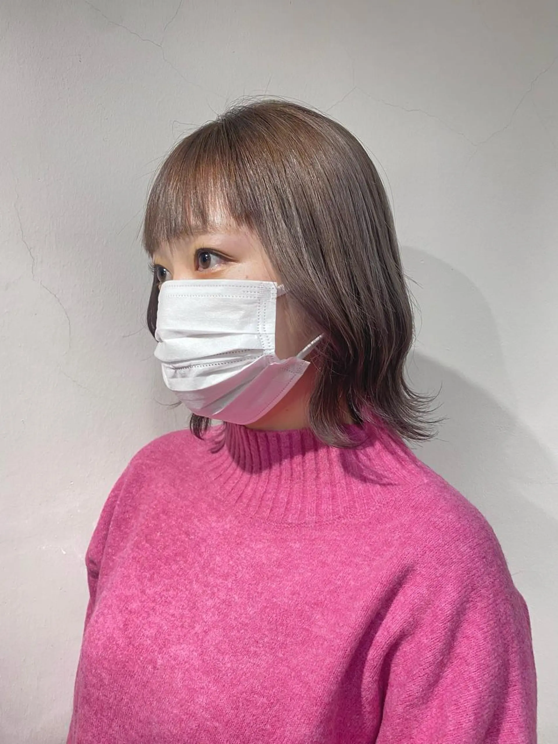 ミディアム パープルカラー 中尾 未来/艶カラー /カットモデルのヘアスタイル