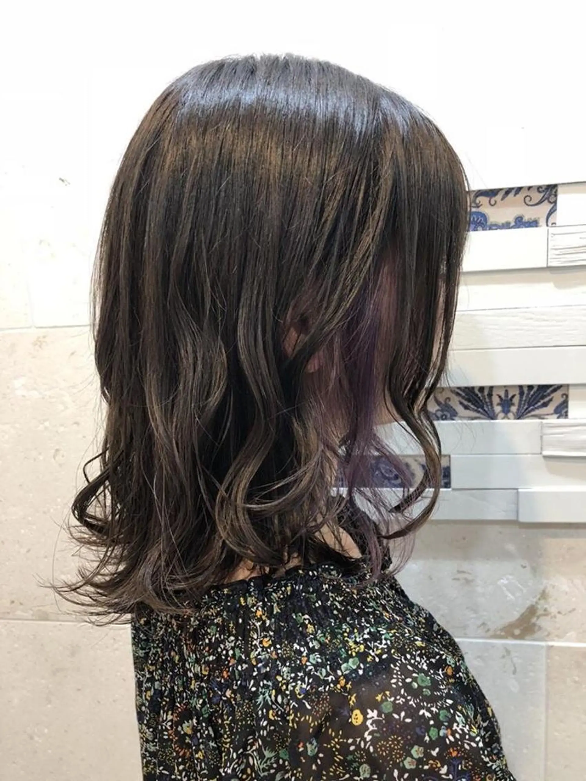 ミディアム カラー 💘カラー人気Ｎｏ. １💘SAYAのヘアスタイル