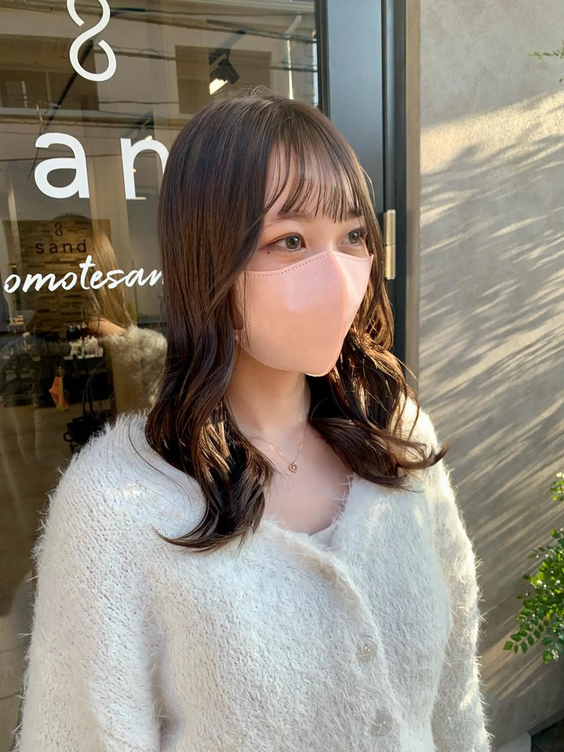 ロング ヘアカラー レイヤーカット ショートカットパーマのヘアスタイル